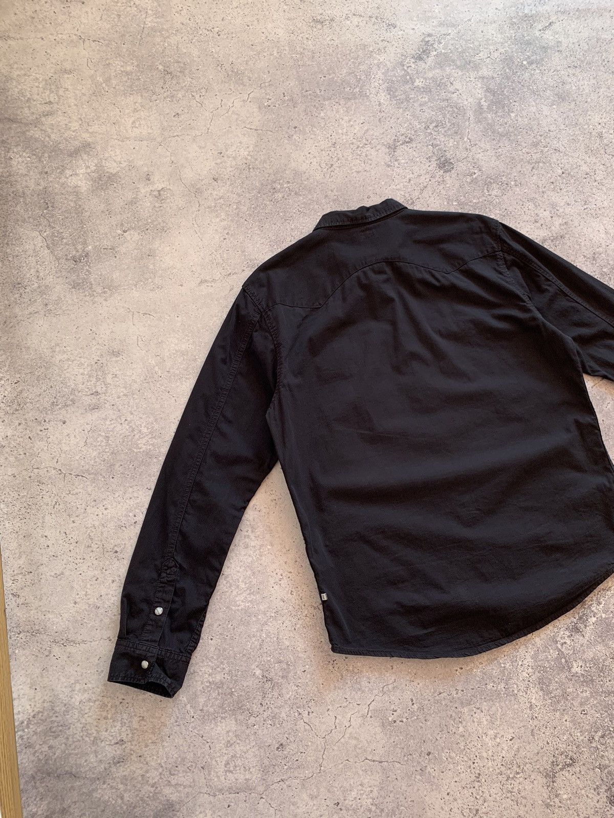 Edwin Vintage Edwin Black Button Up Shirt Japanese Brand L Size Size US L / EU 52-54 / 3 - 11 Thumbnail