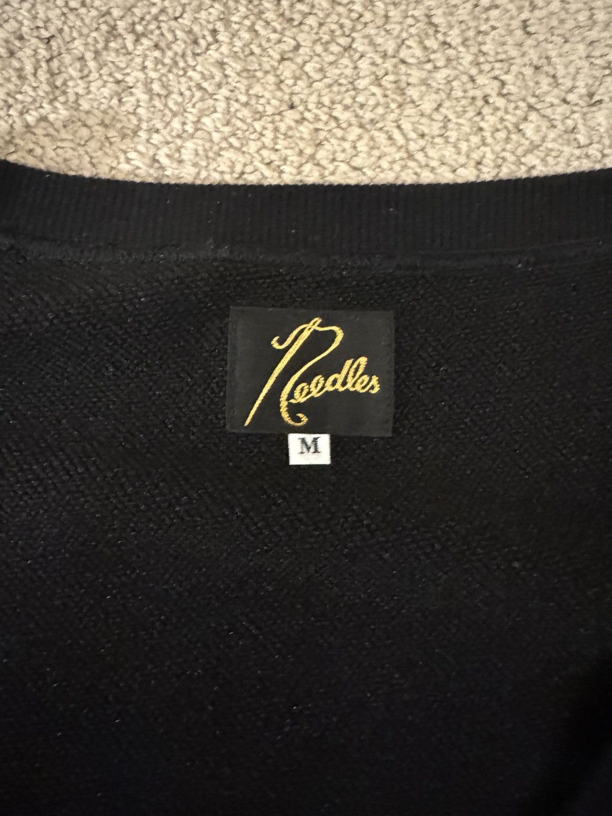 Needles Needles V neck sweater black Size US L / EU 52-54 / 3 - 2 Thumbnail