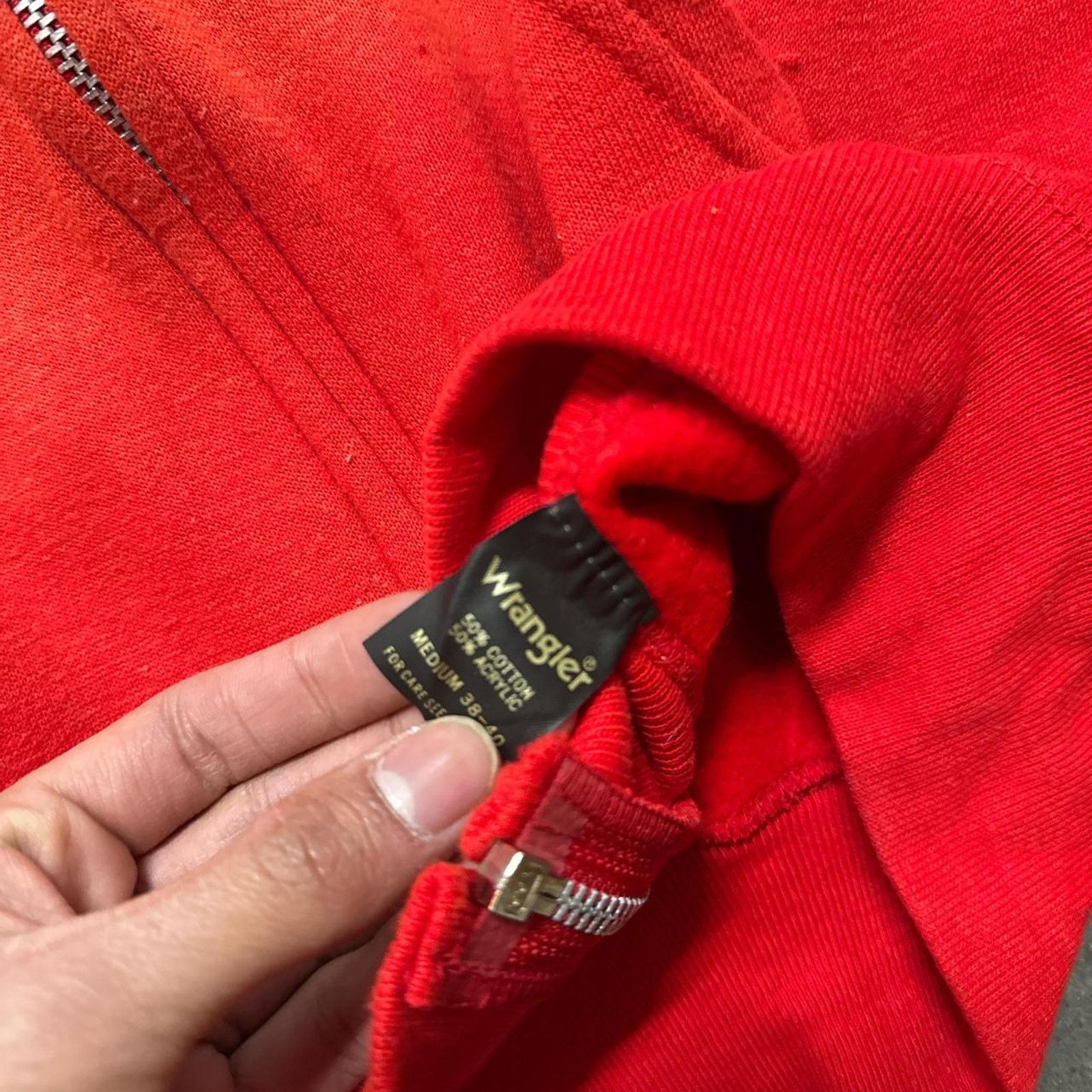 Vintage × Wrangler Wrangler NWT 5050 True Vintage Blank Full Zip Hoodie Size US S / EU 44-46 / 1 - 5 Thumbnail
