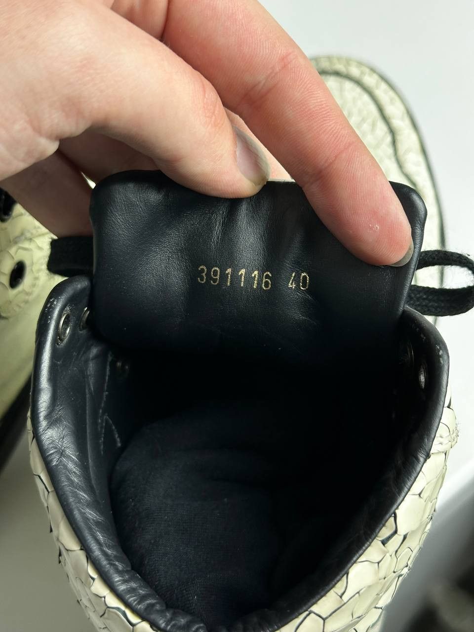 Balenciaga Balenciaga High Top Trainers Snake Skin Cracked Size 7.5 Size US 7.5 / EU 40-41 - 11 Thumbnail