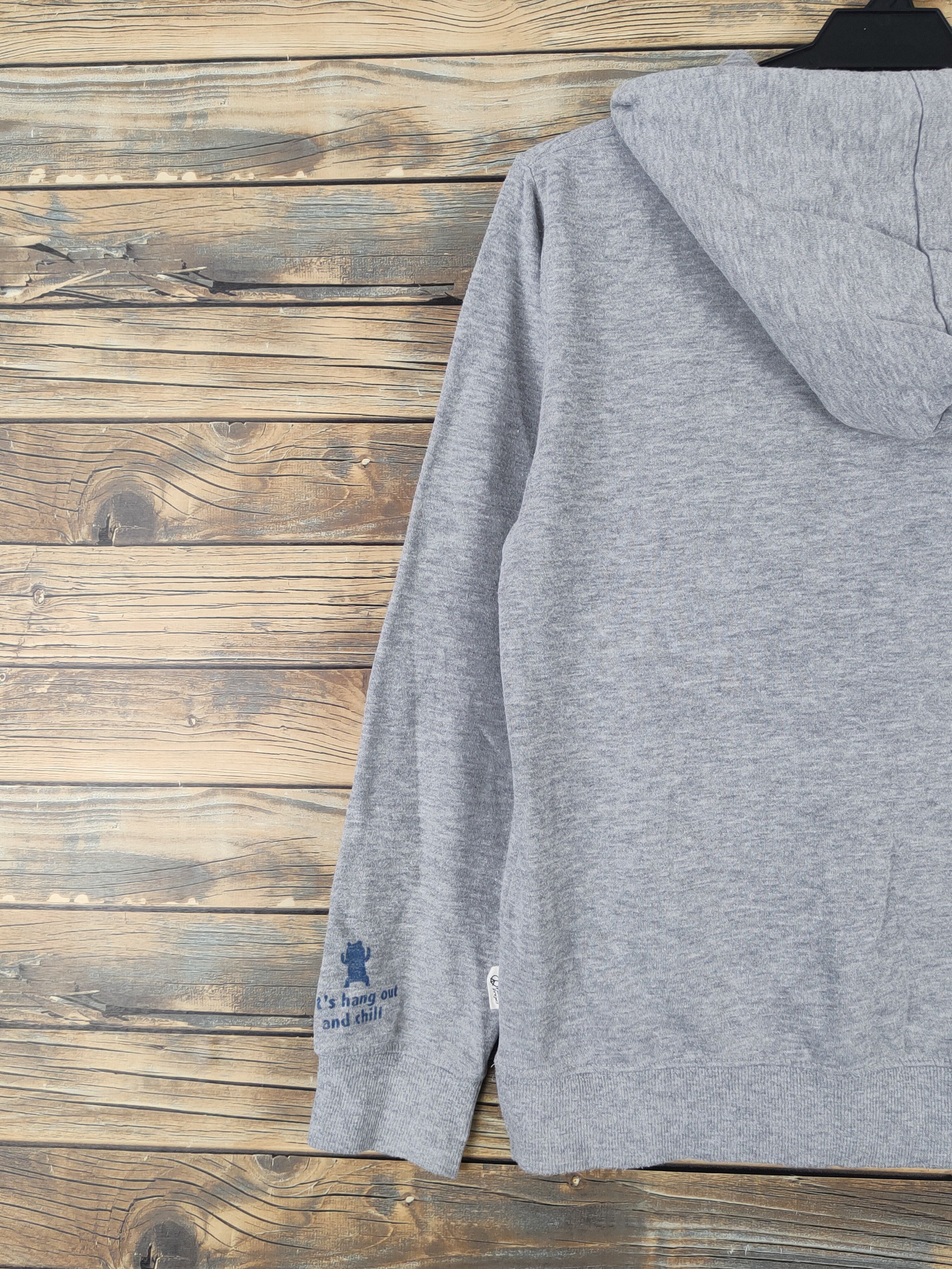 Japanese Brand × Vintage ZooMac Gray Hoodie Sweatshirts #W1138 Size US S / EU 44-46 / 1 - 11 Thumbnail