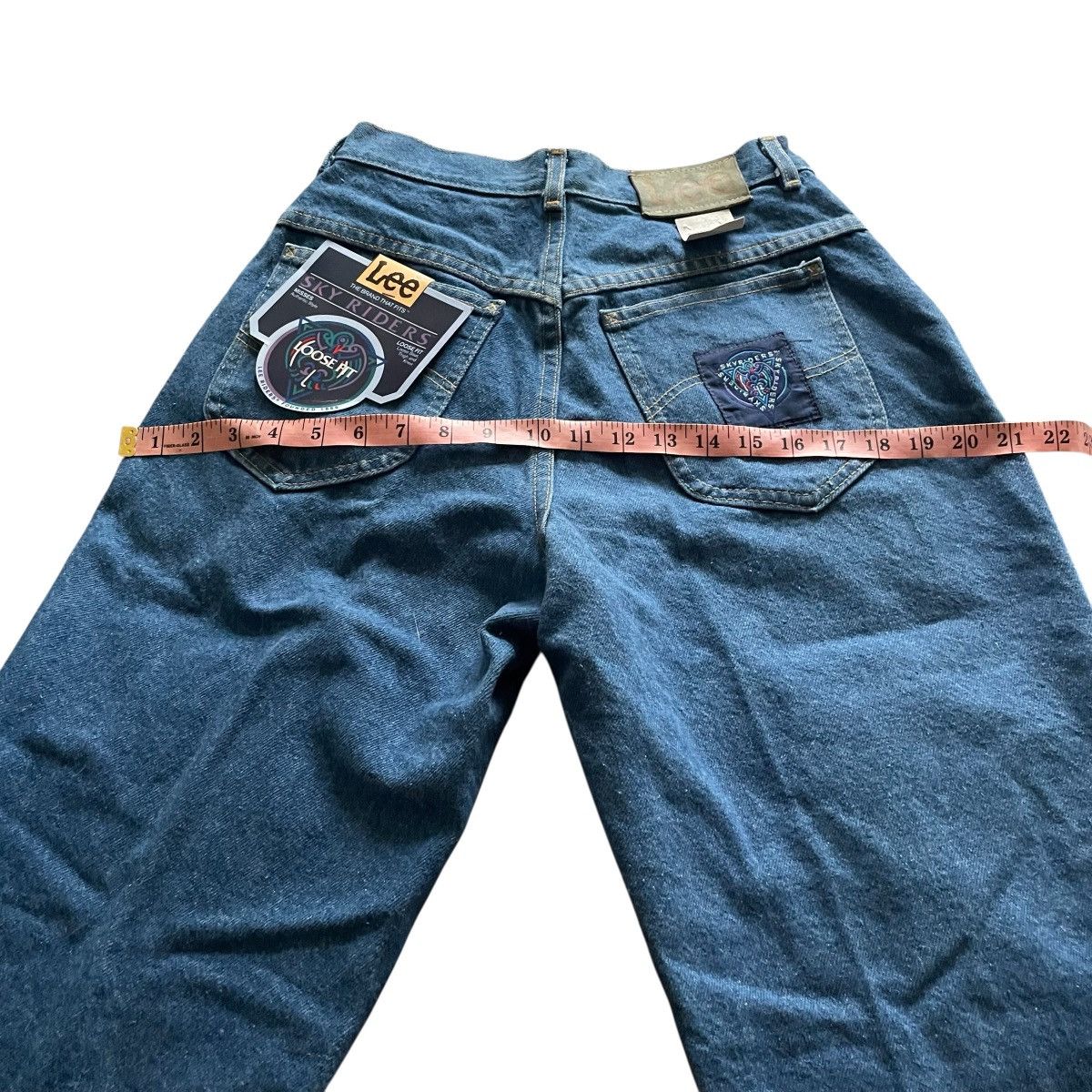 Lee NWT 90s Vintage Lee Sky Riders Blue Jeans High Waisted 8 Size 30" / US 8 / IT 44 - 7 Thumbnail