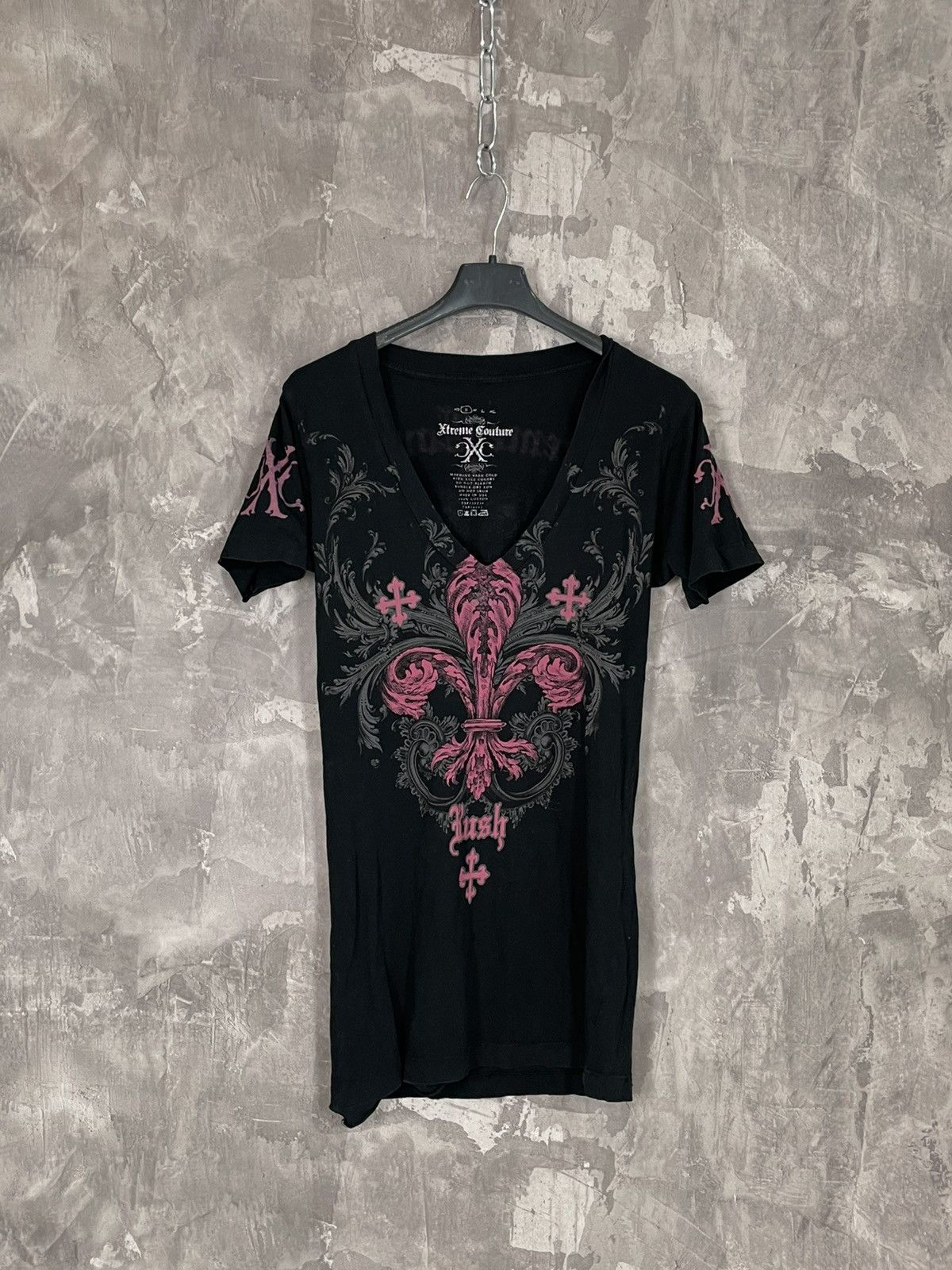 Other 🔥LASTDROP🔥Y2K Affliction Skull Bones Crosses Stonewashed Tee Size M / US 6-8 / IT 42-44 - 1 Thumbnail