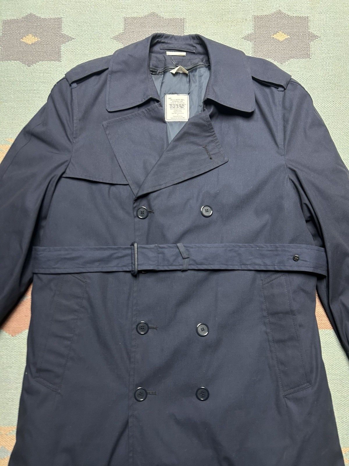 Vintage US Navy Trench Coat 42R Military All Weather Removable Liner Size US L / EU 52-54 / 3 - 2 Thumbnail