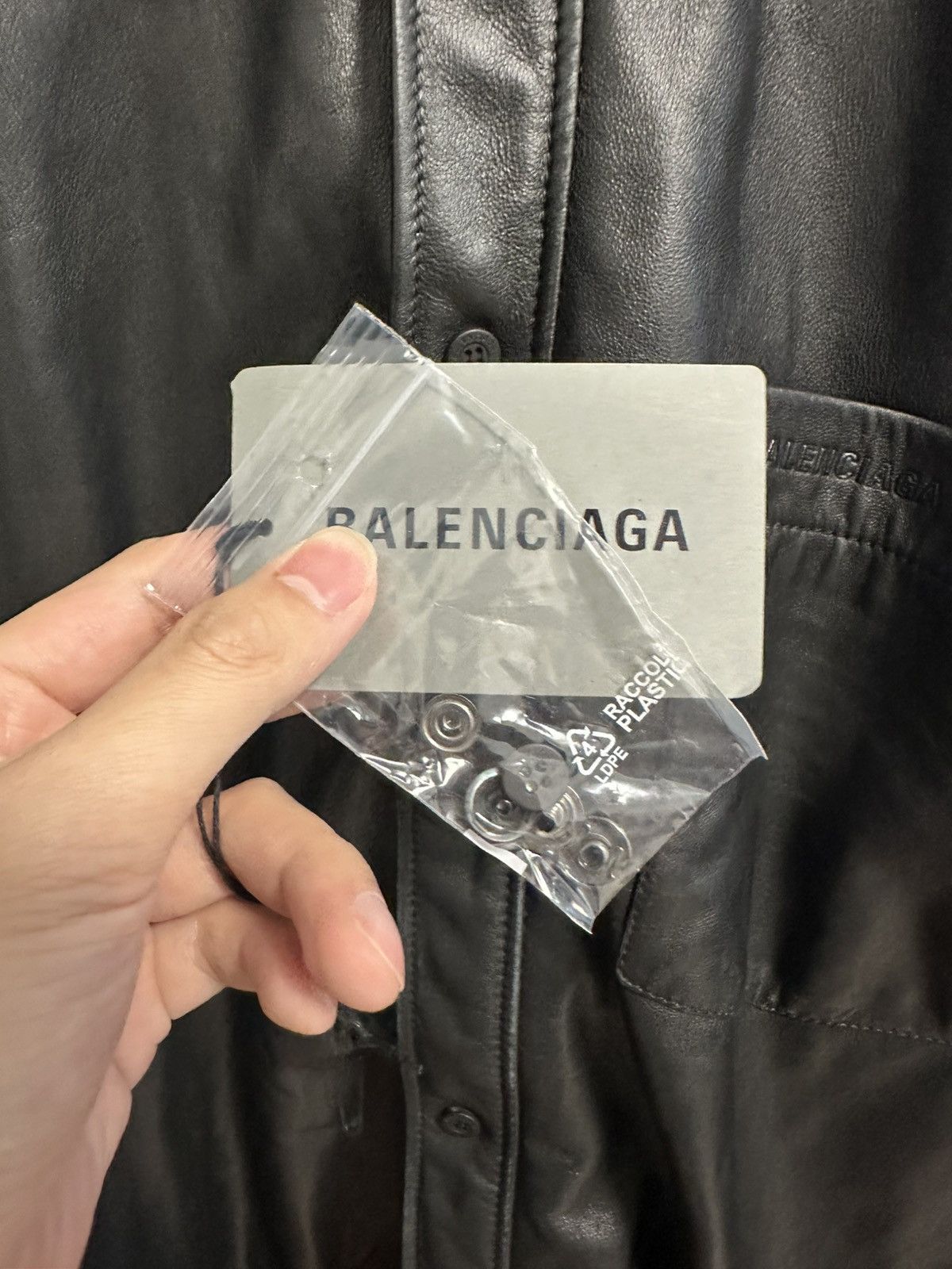 Balenciaga Balenciaga Winter24 with Hoody Shirt Leather Jacket Size US S / EU 44-46 / 1 - 3 Thumbnail