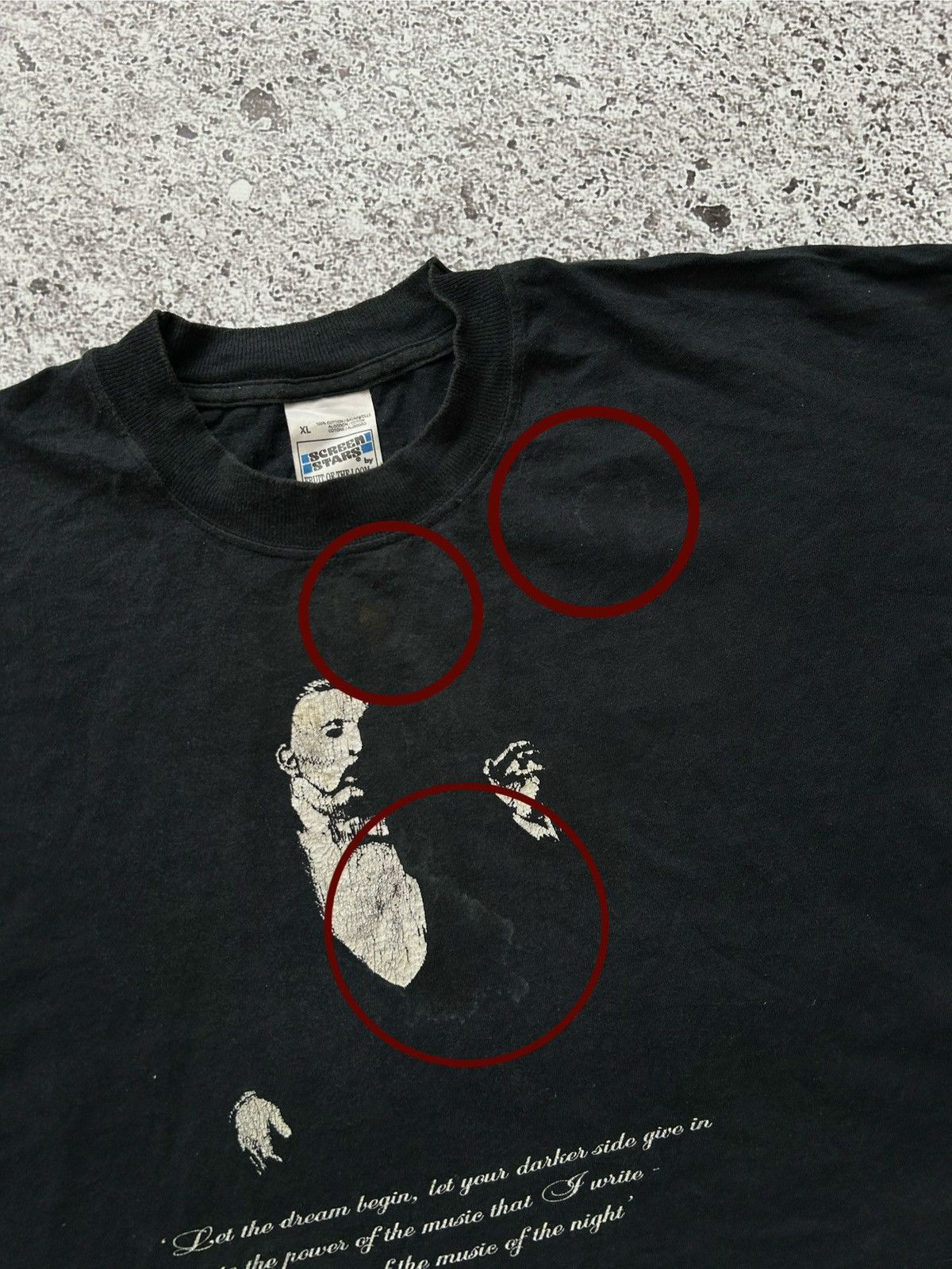 Vintage Vintage 1990’s Phantom Of The Opera Horror Retro T-Shirt Size US XL / EU 56 / 4 - 10 Thumbnail