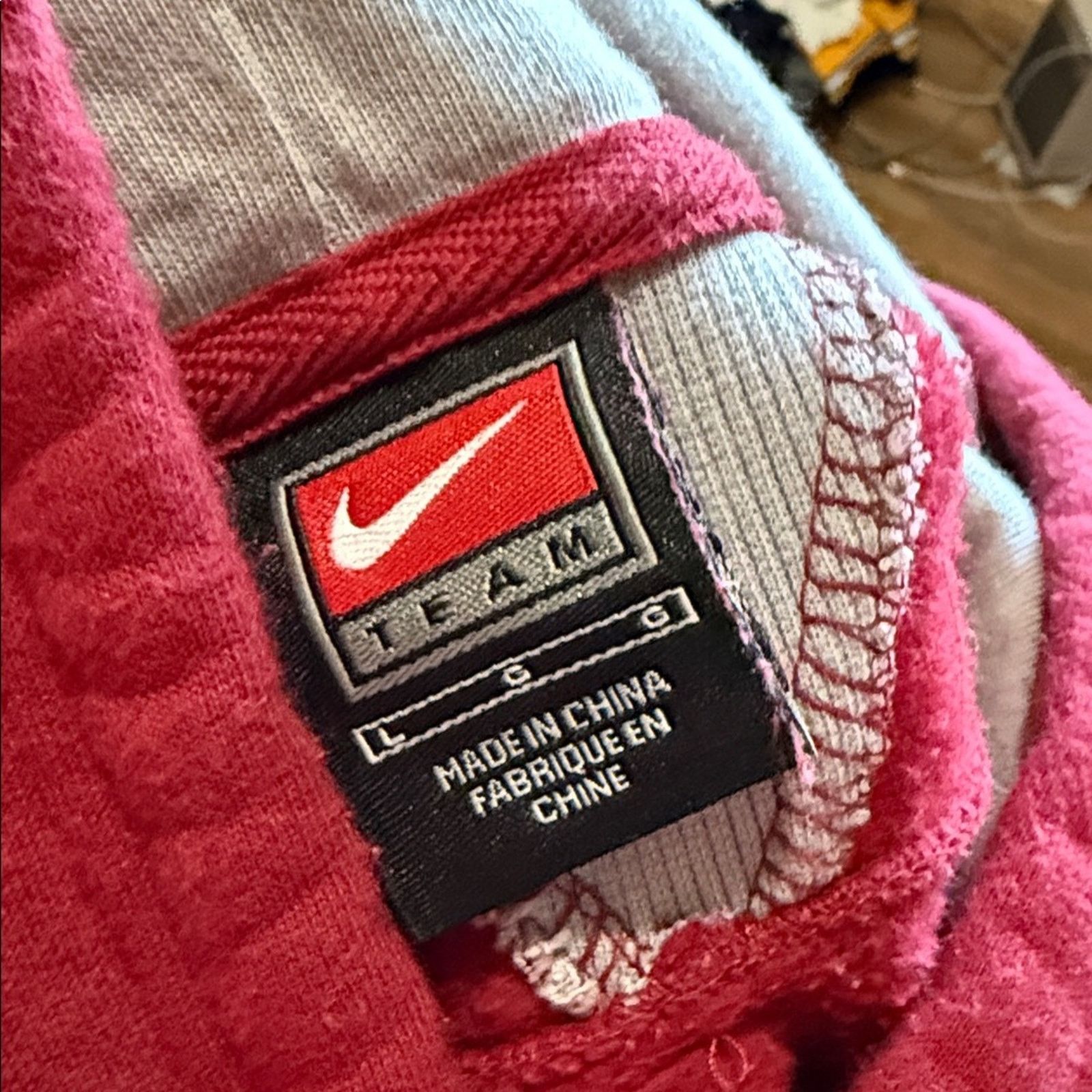 Nike 90s Nike Team Alabama Crimson Tide Center Swoosh Hoodie Size US L / EU 52-54 / 3 - 12 Thumbnail