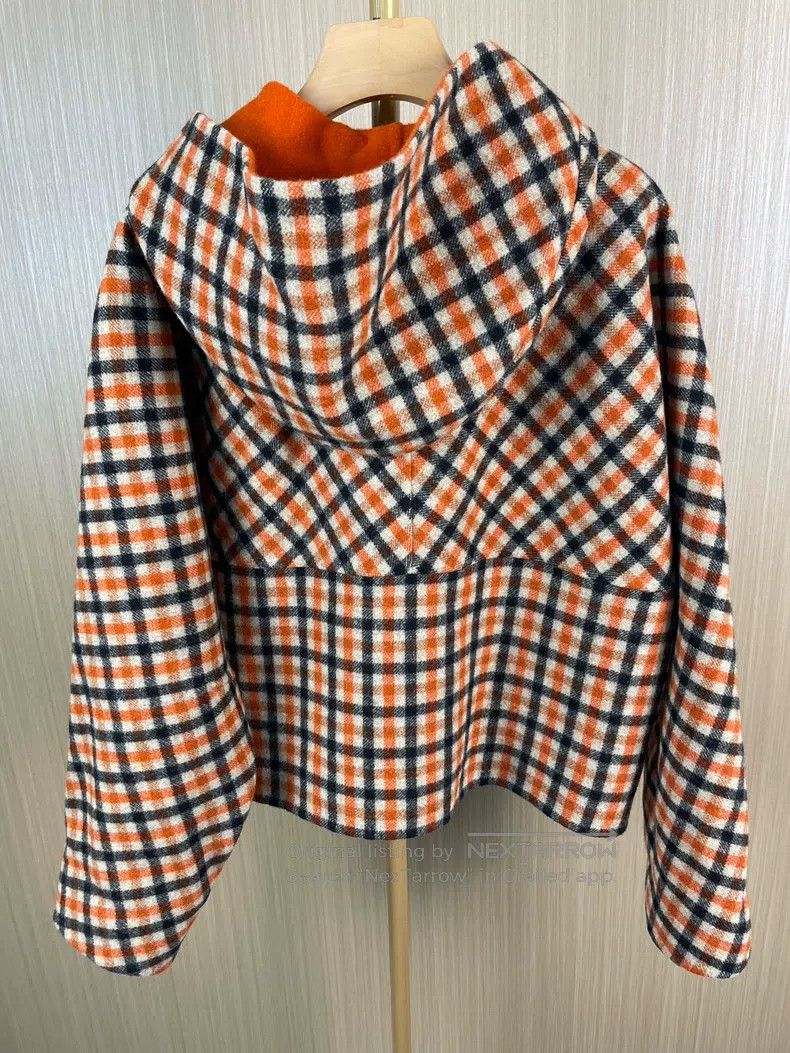 Hermes Hermes Multicolor Plaid Cashmere Coat Size XS / US 0-2 / IT 36-38 - 2 Thumbnail