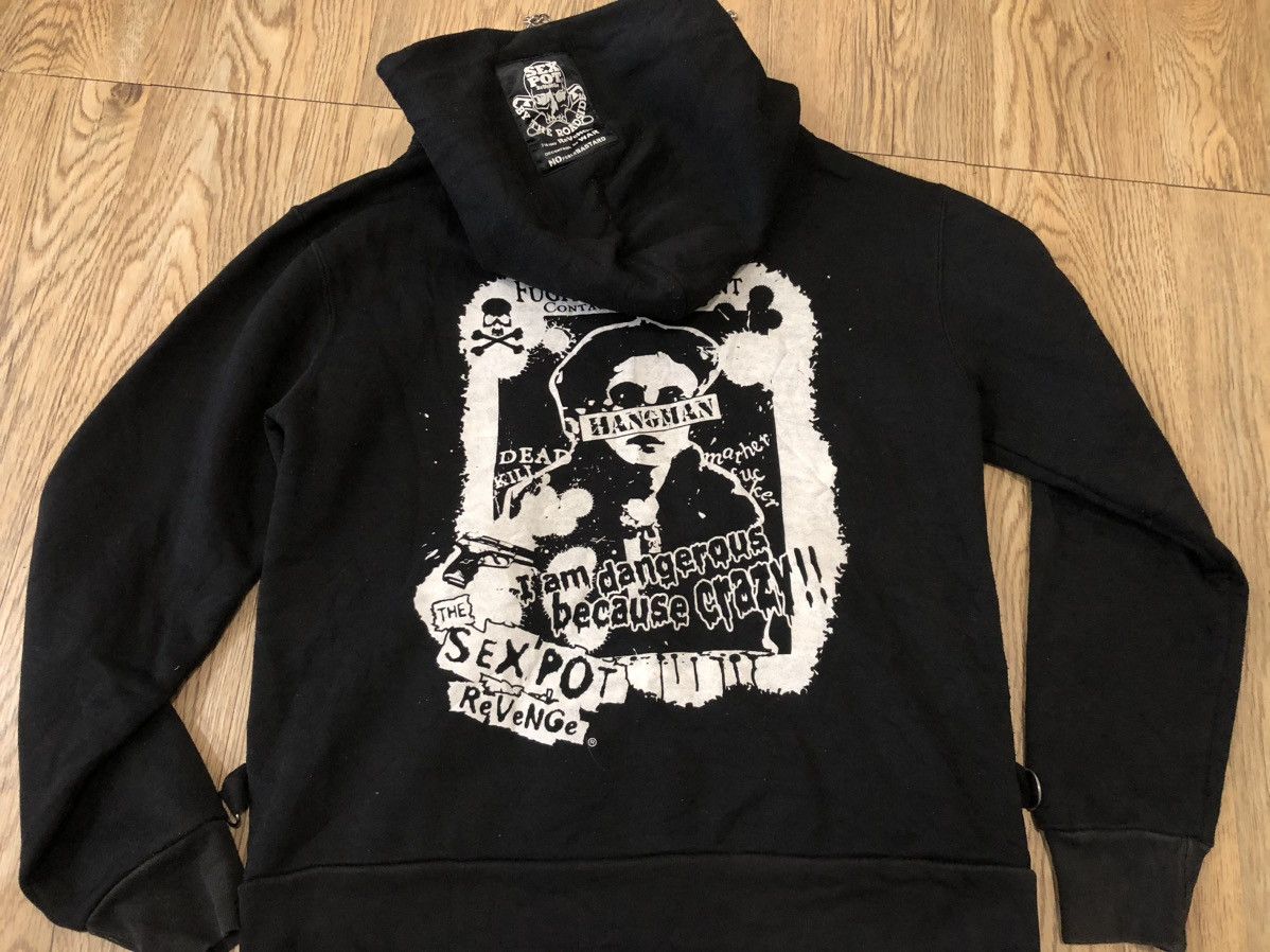 If Six Was Nine × Japanese Brand × Seditionaries Sexpot Revenge skull punk rock anti war hoodie Size US M / EU 48-50 / 2 - 10 Thumbnail