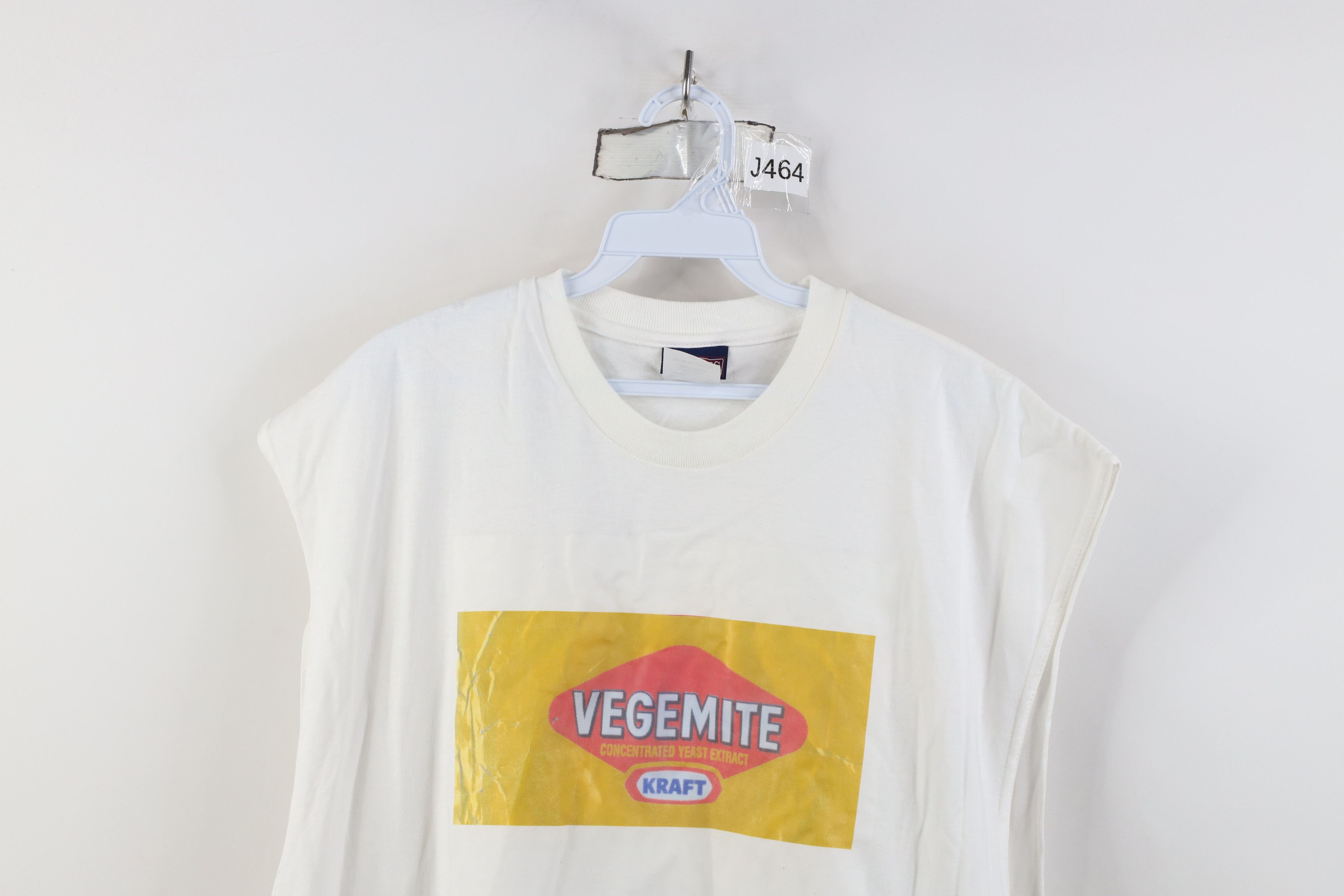 Vintage Vintage 90s Streetwear Vegemite Sleeveless Muscle T-Shirt Size US XXL / EU 58 / 5 - 2 Thumbnail