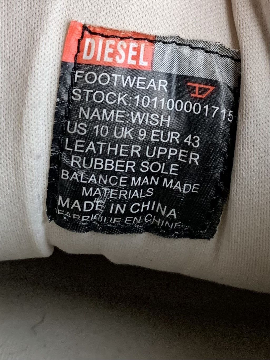 Diesel × Vintage 2000s Diesel Wish Sneakers Y2K Vintage Square Toe MM Leather Size US 10 / EU 43 - 16 Thumbnail