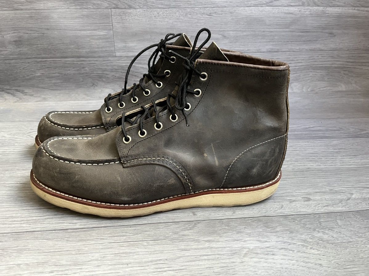 Red Wing Red wing moc-toe charcoal rough tough leather boots Size US 11.5 / EU 44-45 - 4 Thumbnail