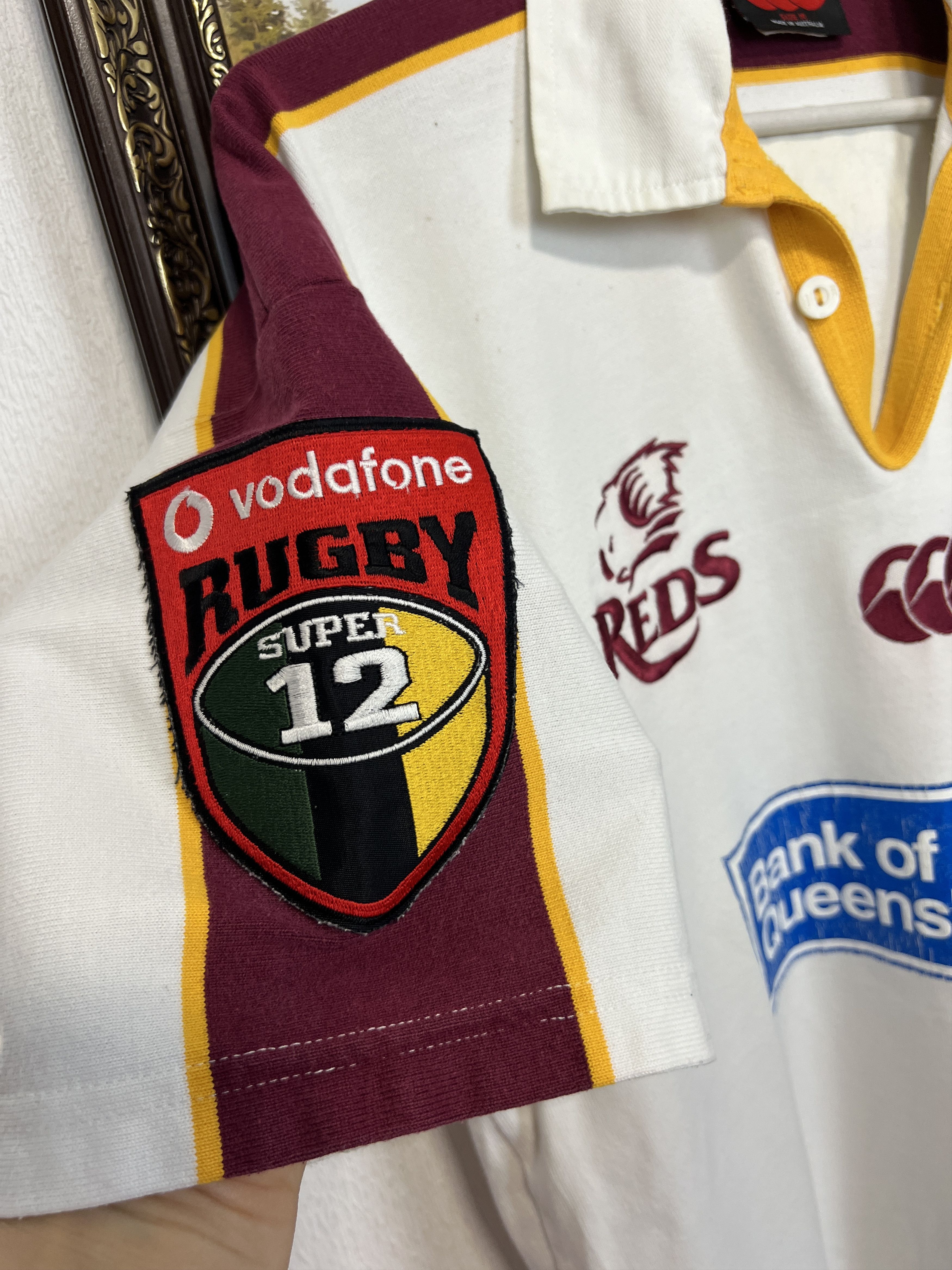 Vintage Queensland State of Origin Maroon Rugby Jersey Trikot Shirt Size US M / EU 48-50 / 2 - 5 Thumbnail