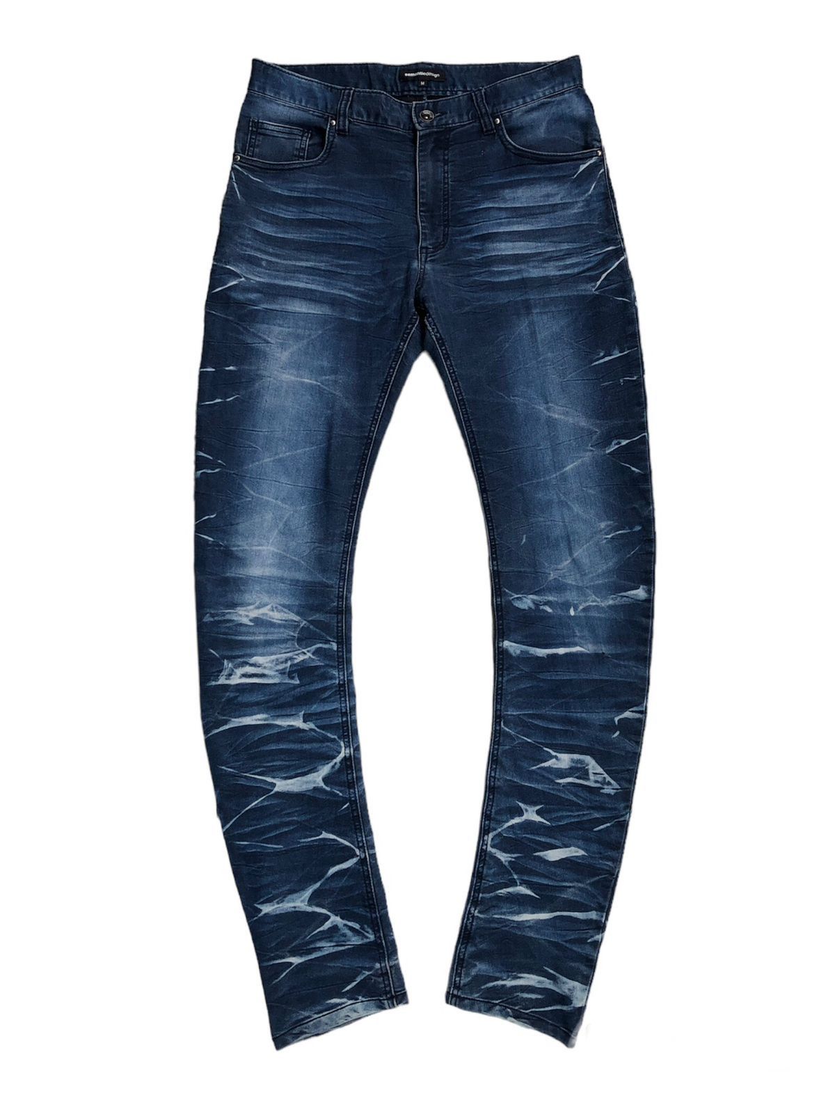 image of Semantic Design Blood Blue Japan Skinny Slim Stretch Jeans, Men's (Size 30)