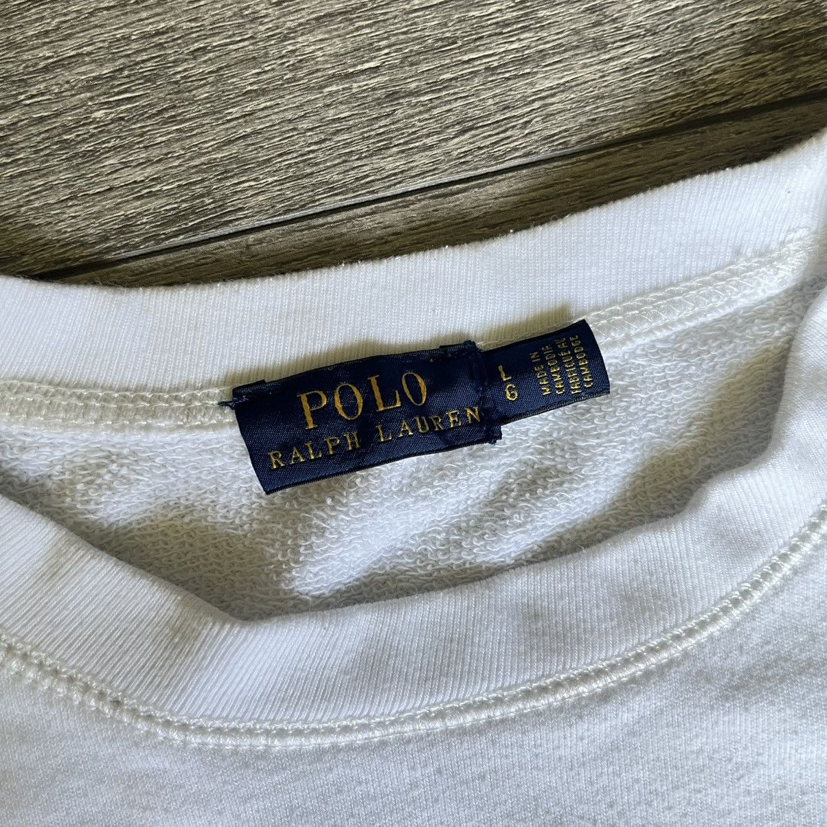 Polo Ralph Lauren Polo Ralph Lauren White Embroidered Logo Crewneck Sweatshirt Size L / US 10 / IT 46 - 5 Thumbnail