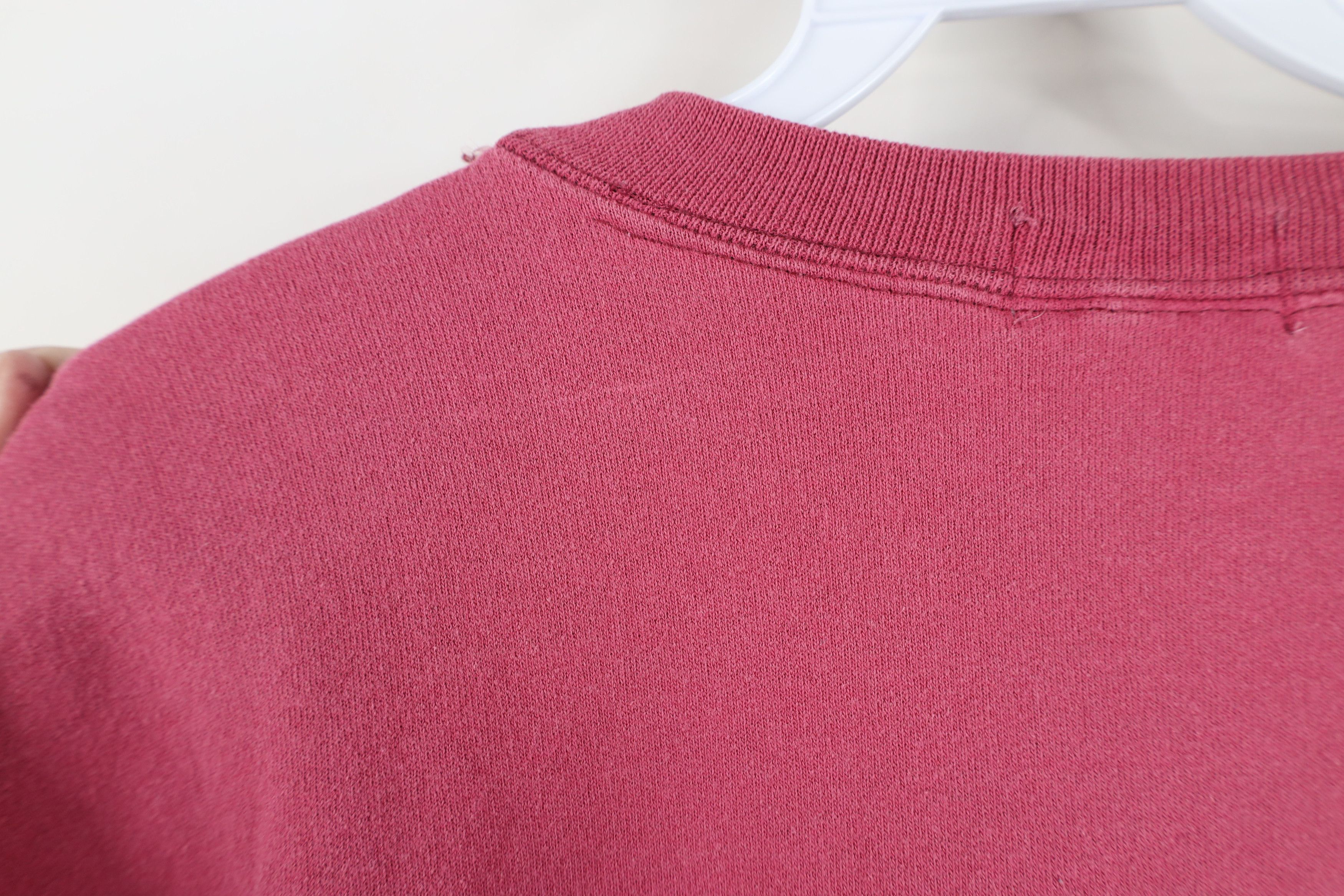 Vintage Vintage 90s Streetwear Nature Fall Leaves Sweatshirt Pink Size L / US 10 / IT 46 - 11 Thumbnail