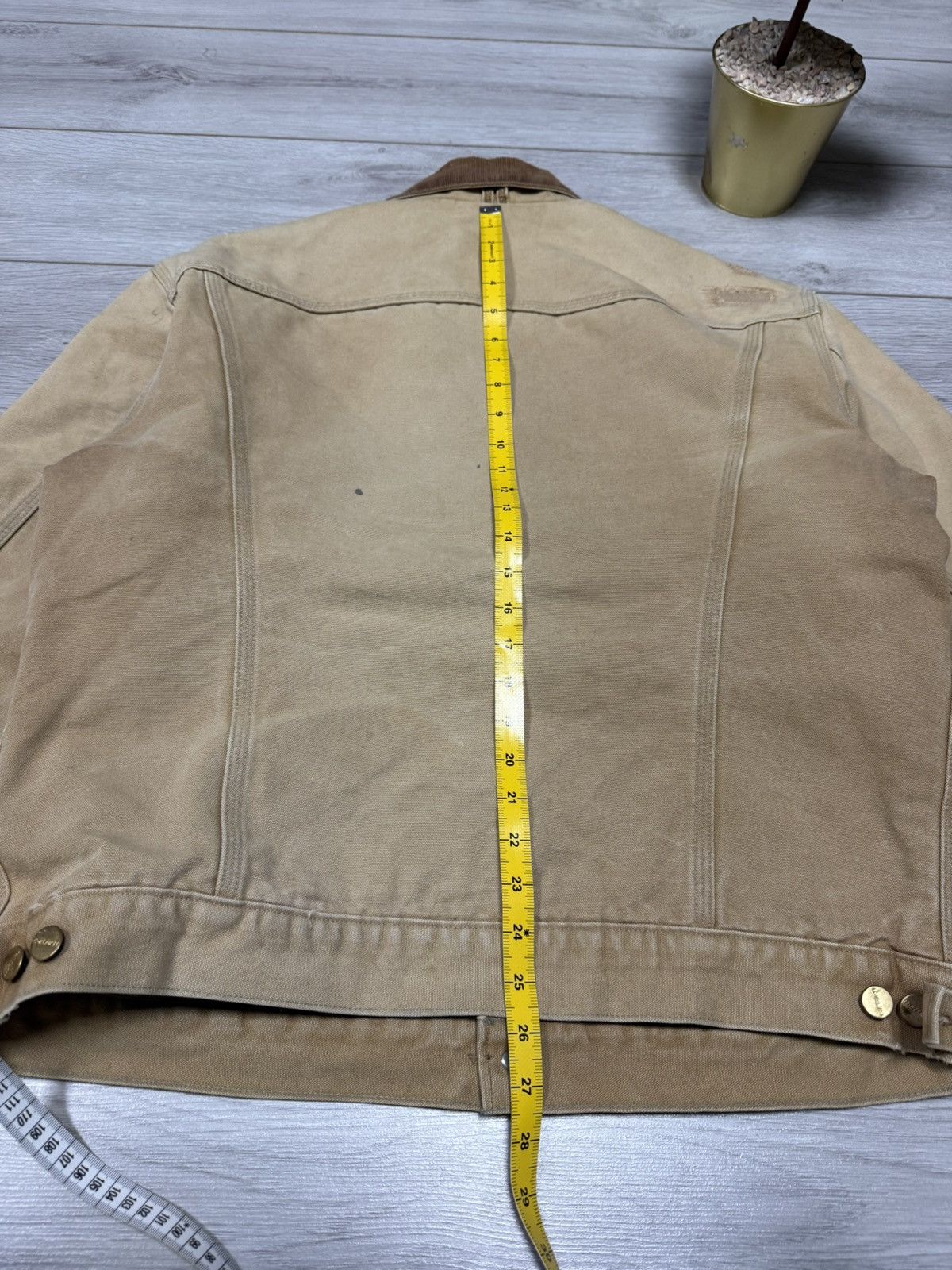 Carhartt Carhartt detroit vintage distressed jacket buttons Size US XL / EU 56 / 4 - 14 Thumbnail