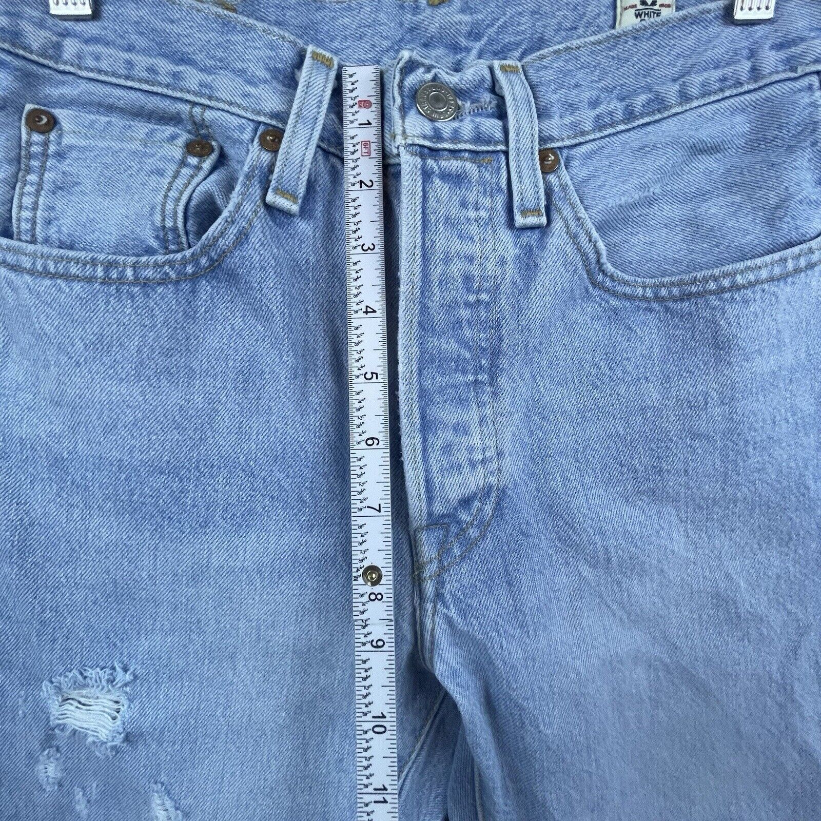 Levi's Levi's 501 Jeans Womens Small Selvedge White Oak Cone Button Size 28" / US 6 / IT 42 - 10 Thumbnail