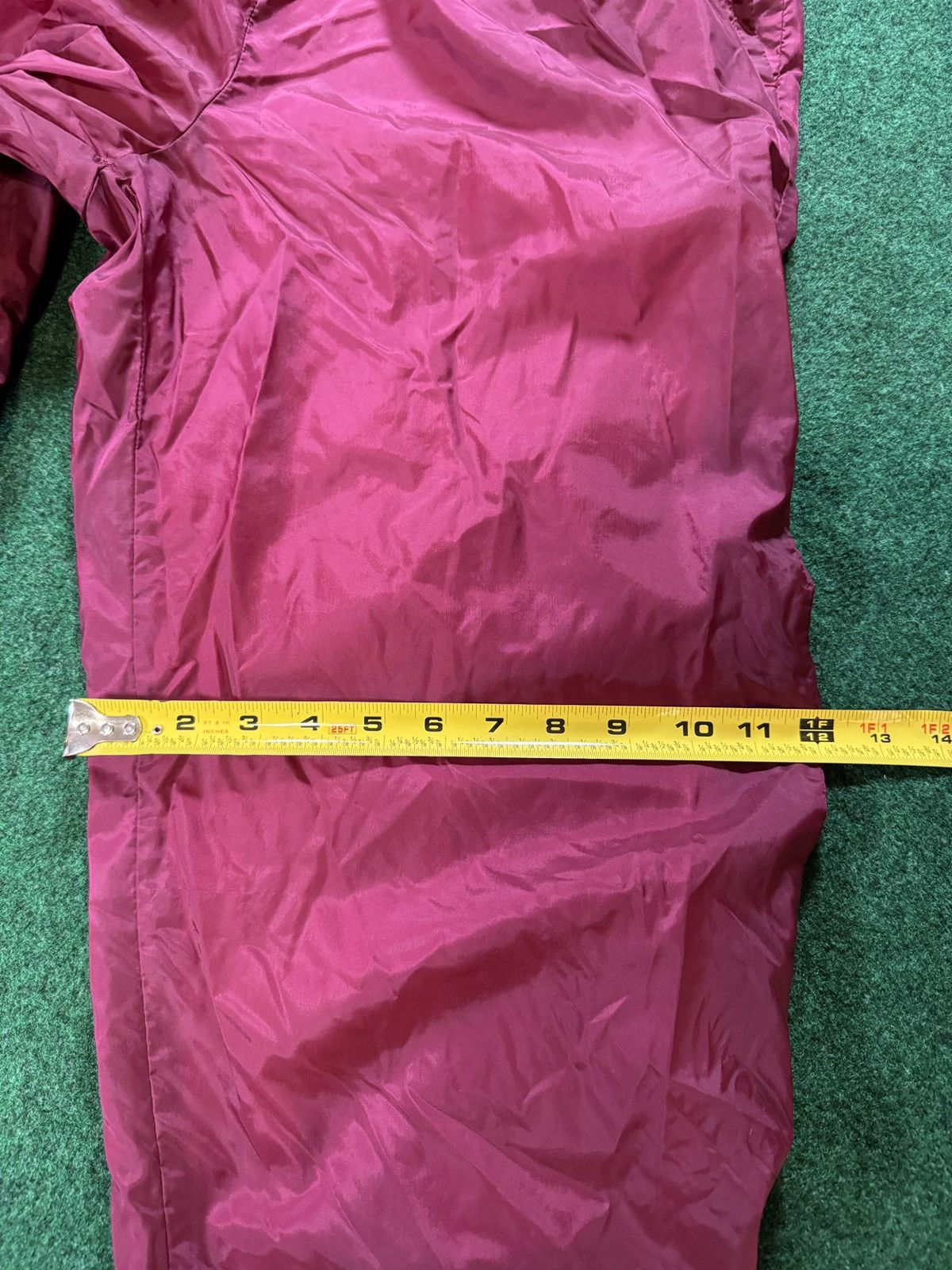 Nike × Vintage Vintage 90s Nike Red Burgundy Swooshy Jogger Track Pants Size US 30 / EU 46 - 8 Thumbnail
