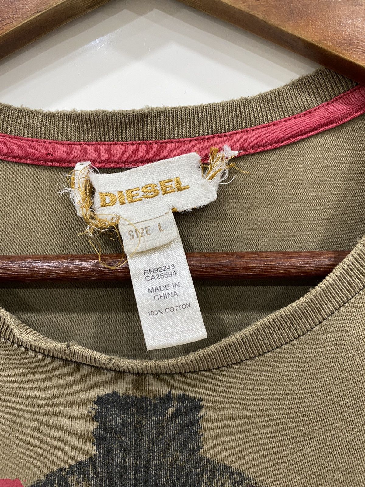 Diesel Distressed Diesel Taxi driver Tees Size US L / EU 52-54 / 3 - 4 Thumbnail