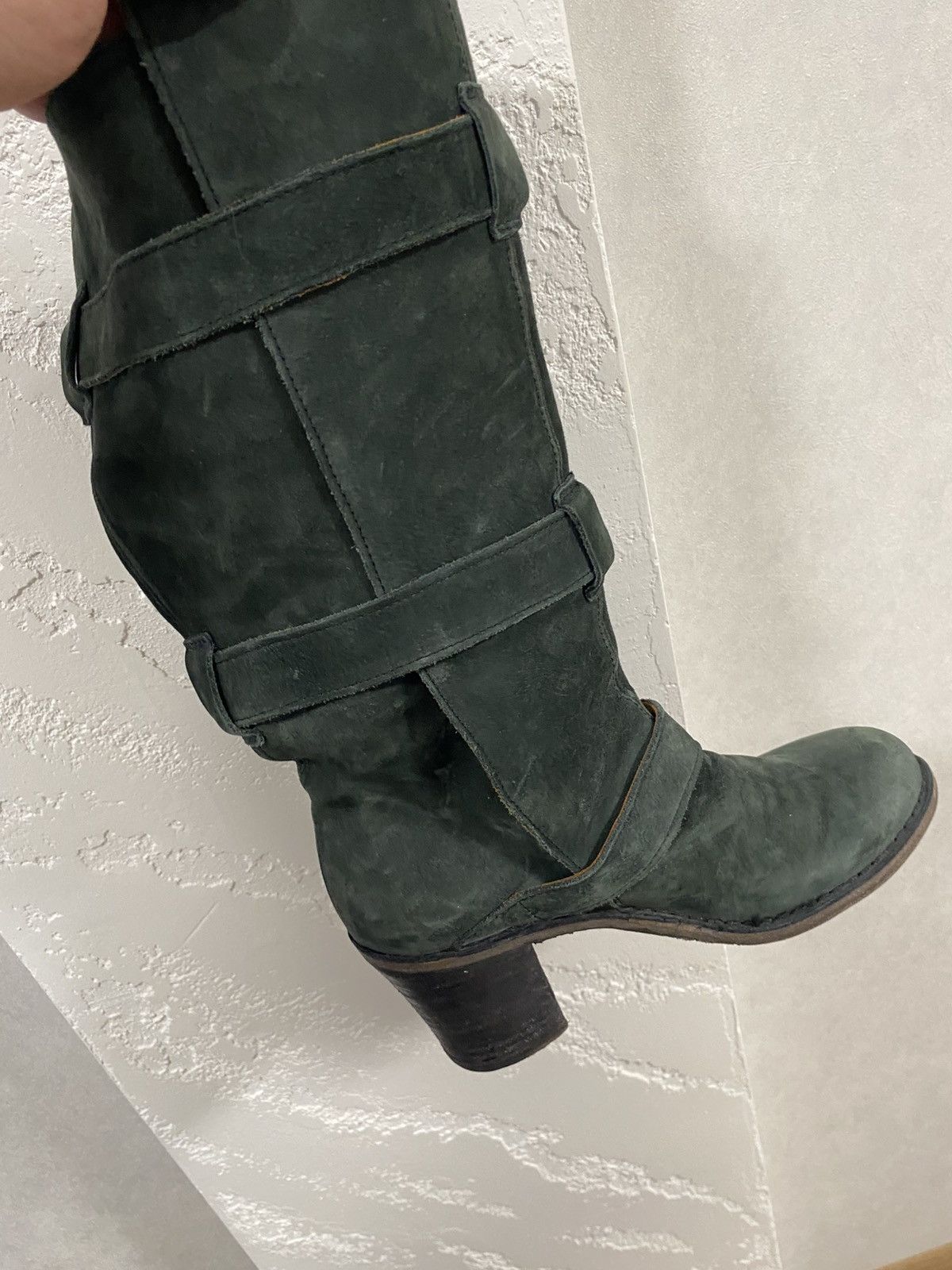 Fiorentini + Baker Fiorentini Baker Suede Buckle Biker Boots Size: 37.5 Size US 7.5 / IT 37.5 - 6 Thumbnail