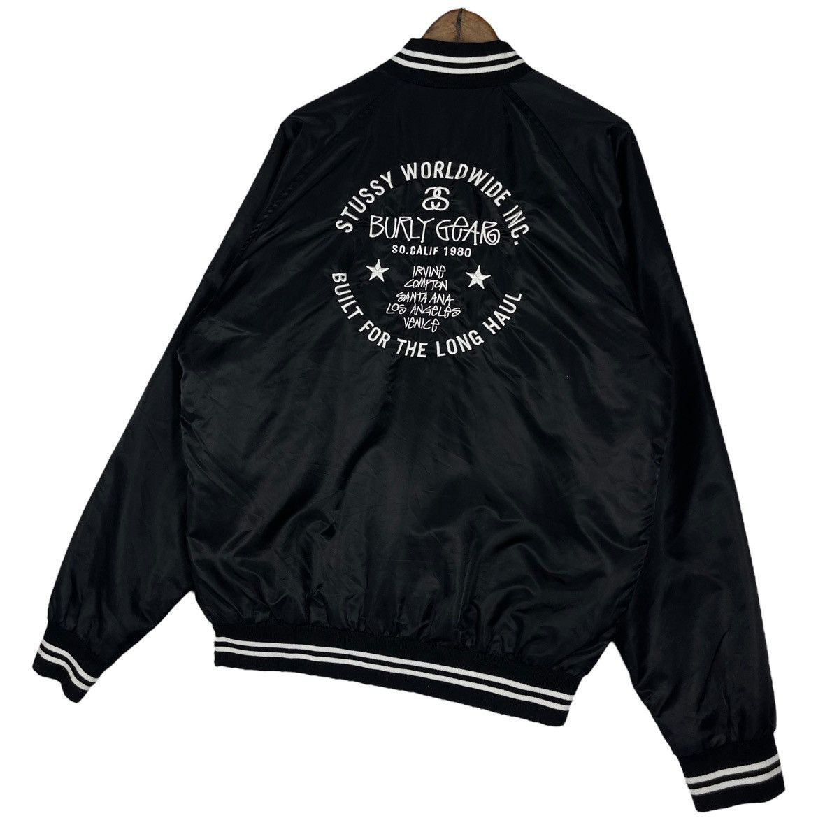 Stussy Stussy Worldwide Burly Gear Varsity Jacket Size US XL / EU 56 / 4 - 2 Thumbnail