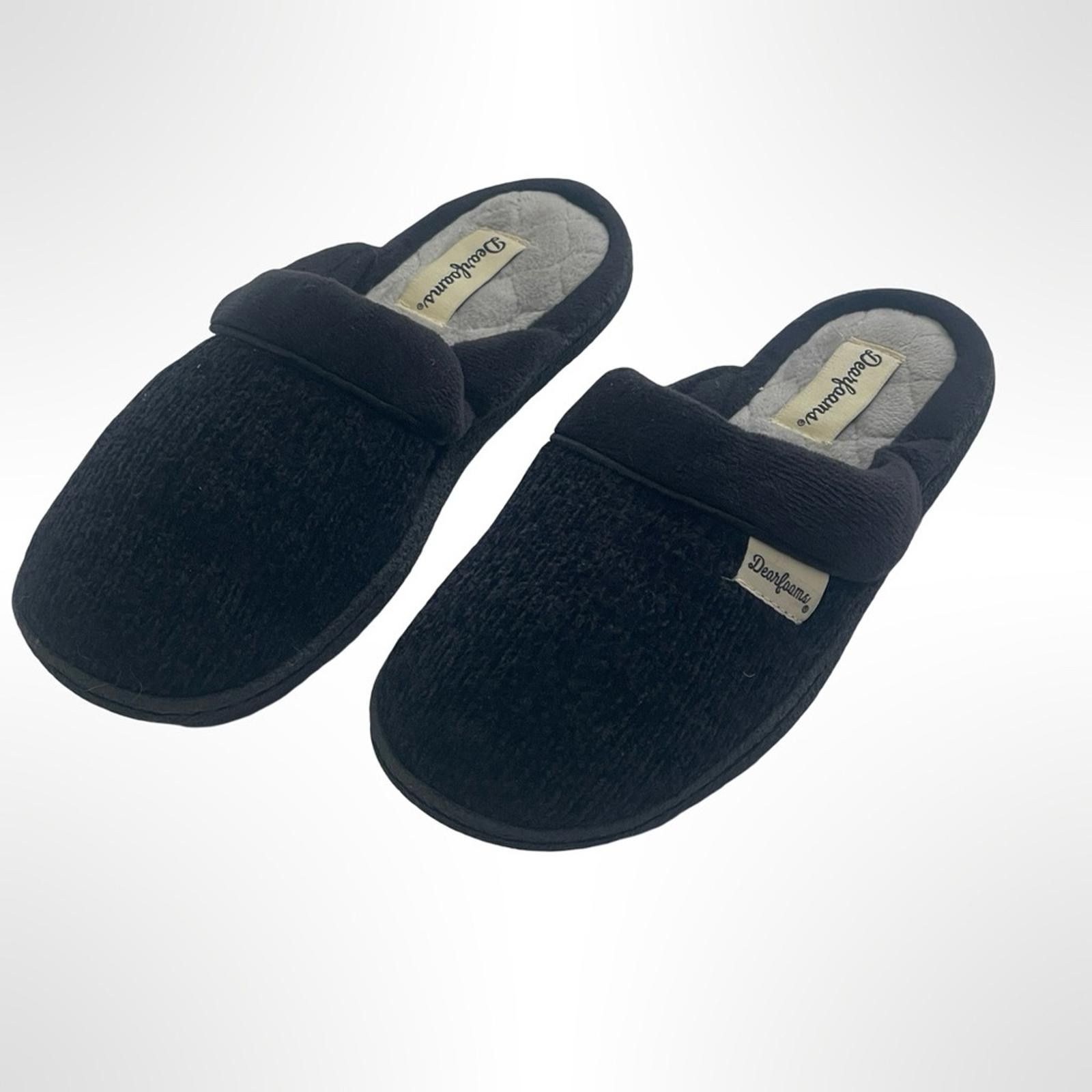 Other Black Dearfoams Comfy Slippers size 5.5 Size US 5.5 / IT 35.5 - 1 Thumbnail