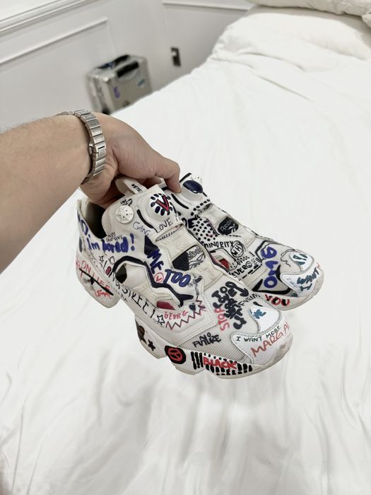 Vetements x reebok graffiti cheap instapump fury