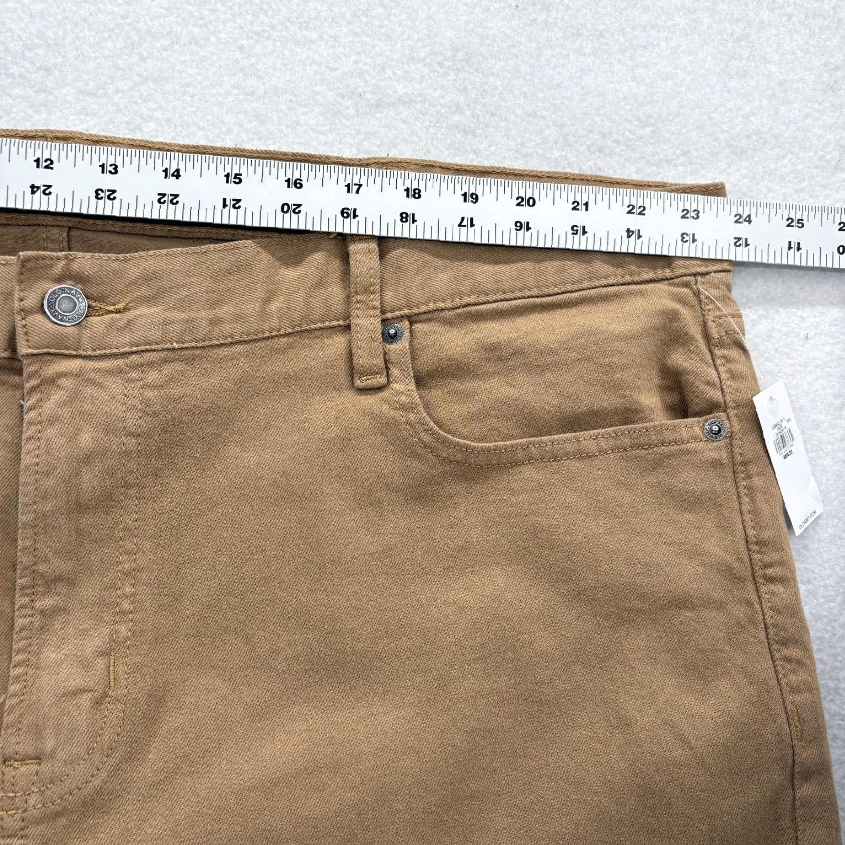 Old Navy Old Navy Built-In Flex Pants Mens 46x32 Brown Straight Stretch 5-Pocket Casual Size US 30 / EU 46 - 6 Thumbnail