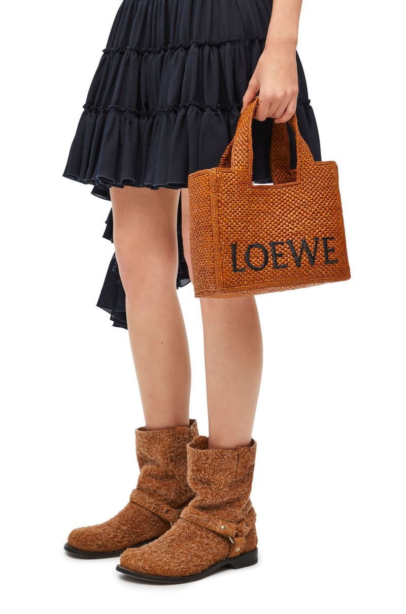 Loewe o1in1g0426 Size: OS / Small Font Tote Bag in Honey Gold Size ONE SIZE - 4 Thumbnail