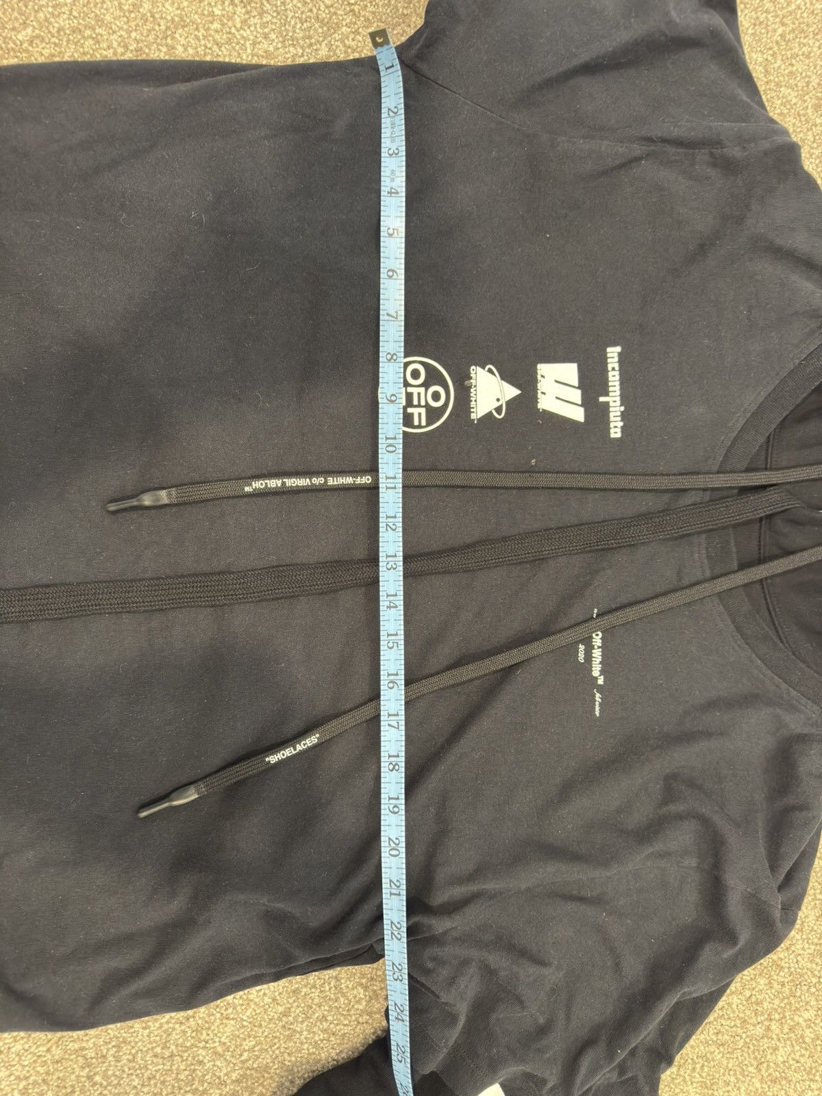 Off-White OFF-WHITE DIAG MARIANA HOODED T-SHIRT Size US M / EU 48-50 / 2 - 14 Thumbnail