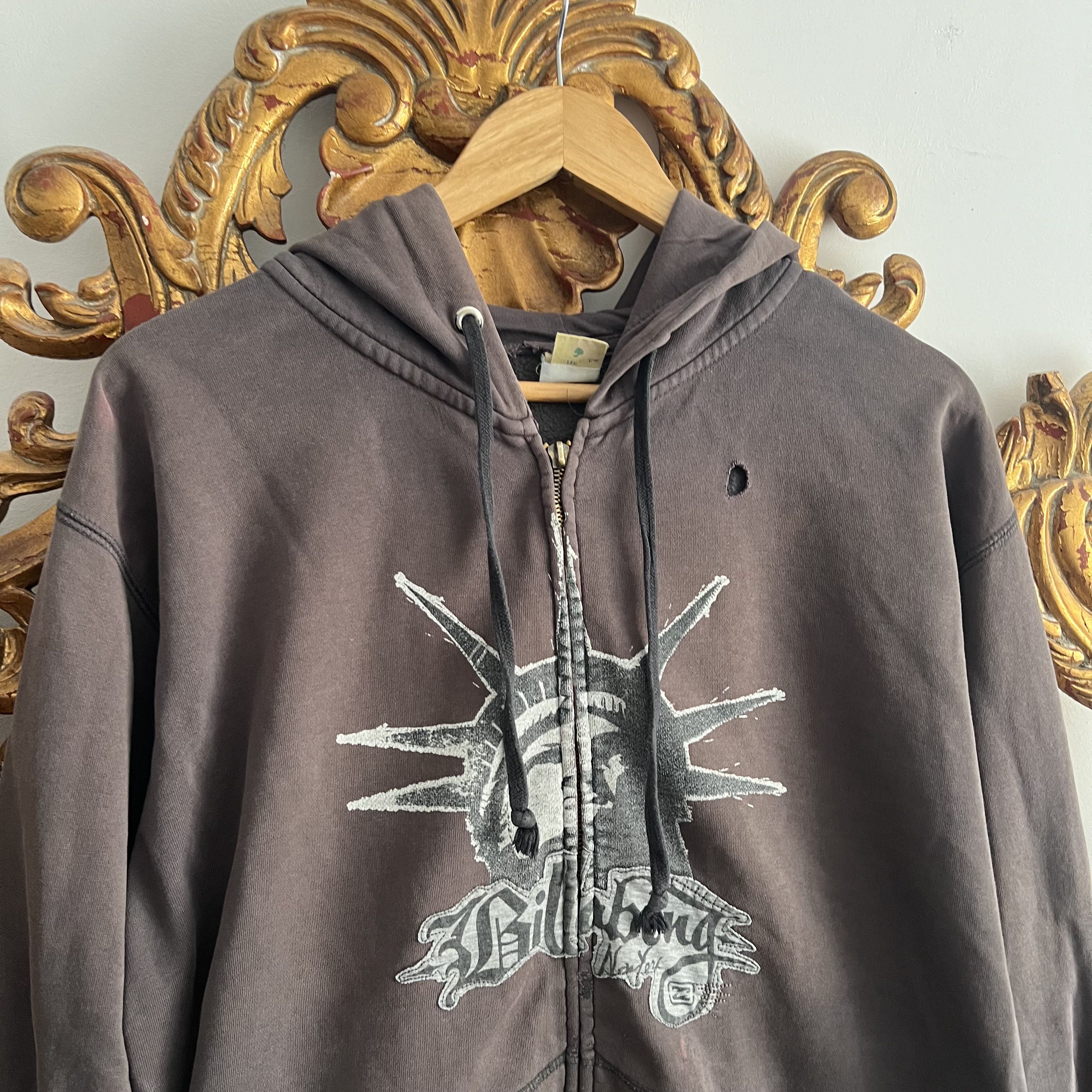 Vintage Vintage 90s Bilabong New York zip hoodie Sz xl Size US XL / EU 56 / 4 - 3 Thumbnail