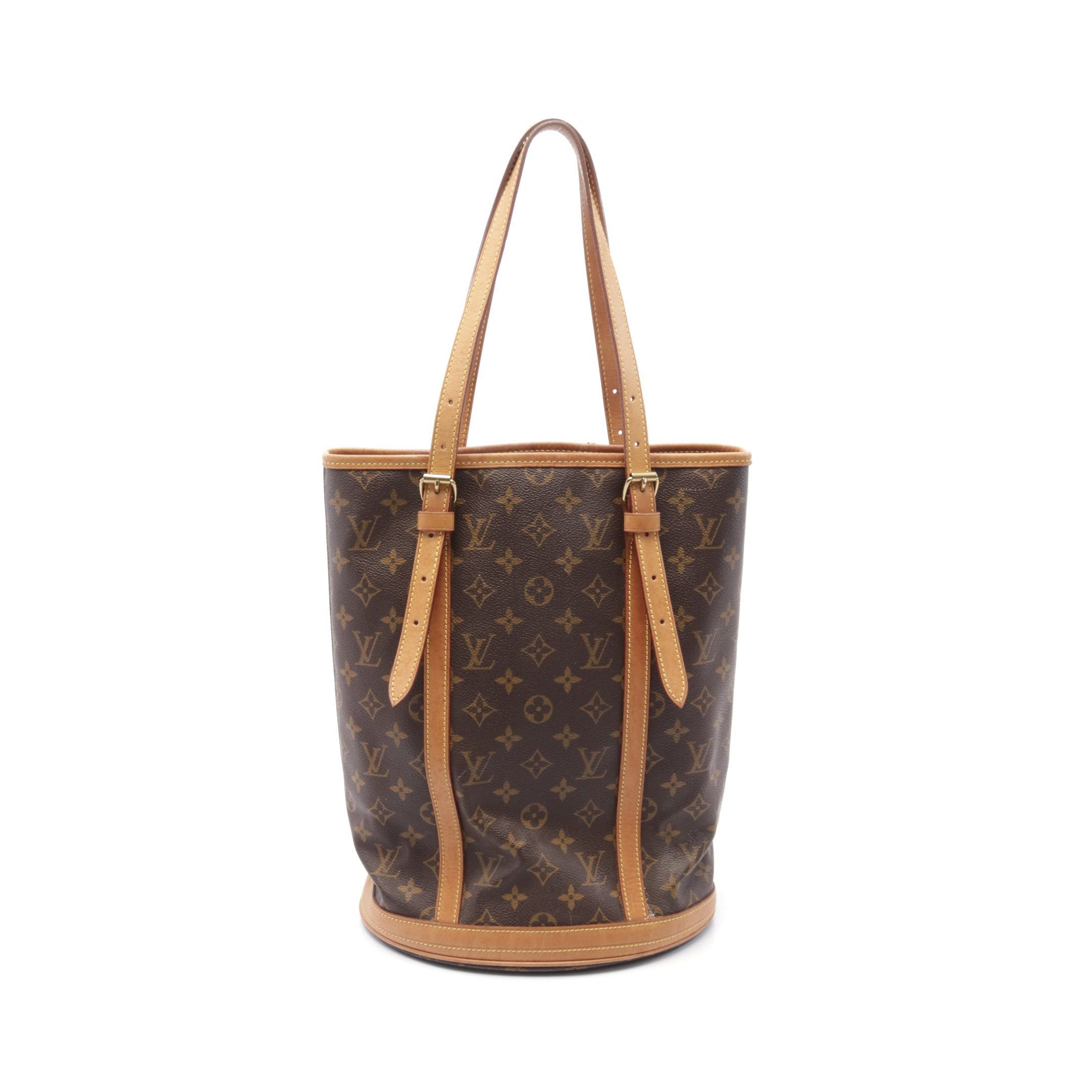 Louis Vuitton Louis Vuitton Bucket Gm Monogram Shoulder Bag Leather Brown Size ONE SIZE - 1 Thumbnail