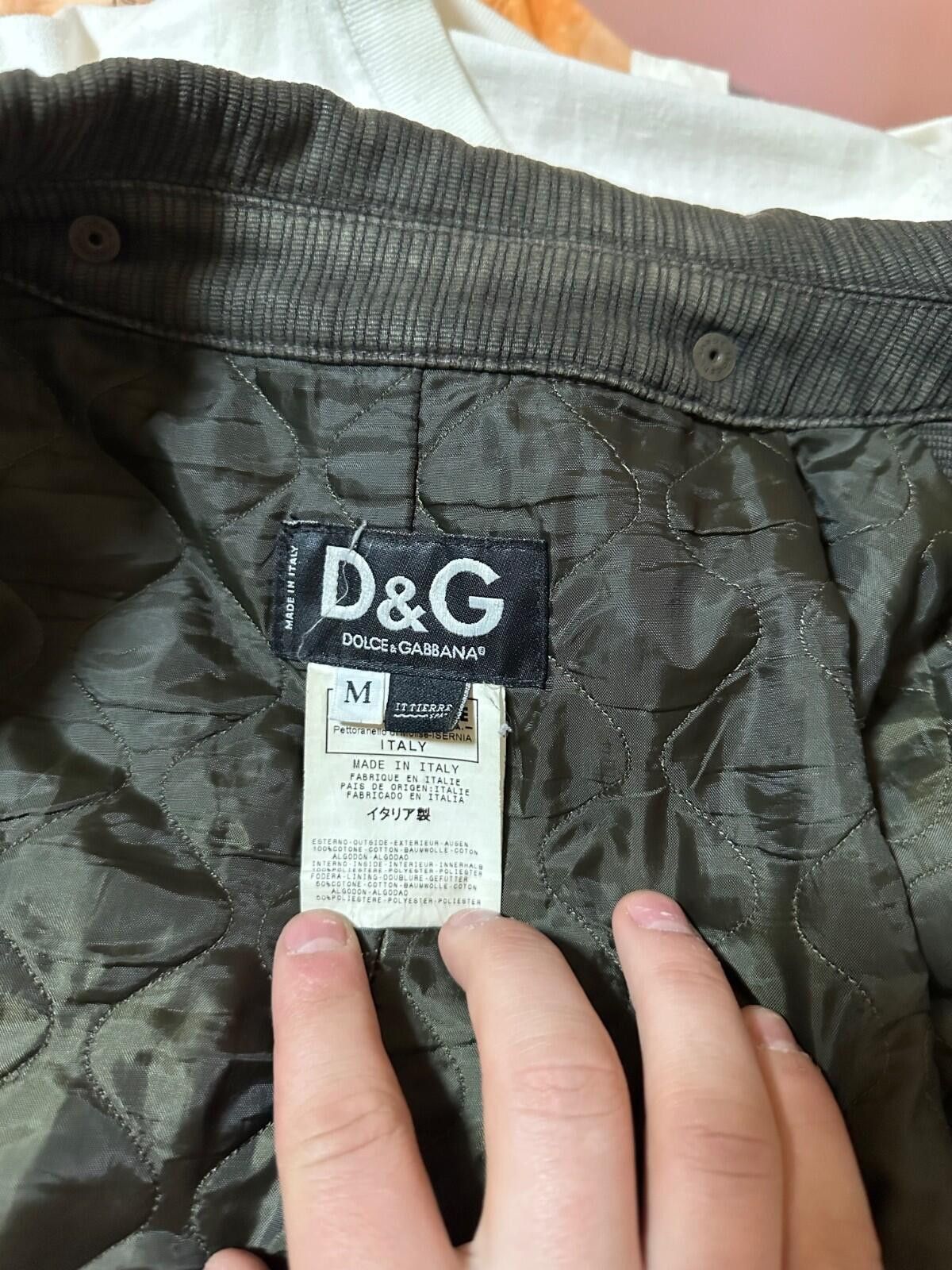 Dolce & Gabbana AW2003 Dolce & Gabbana Grey Corduroy Buttoned Jacket Sz M Size US M / EU 48-50 / 2 - 9 Thumbnail