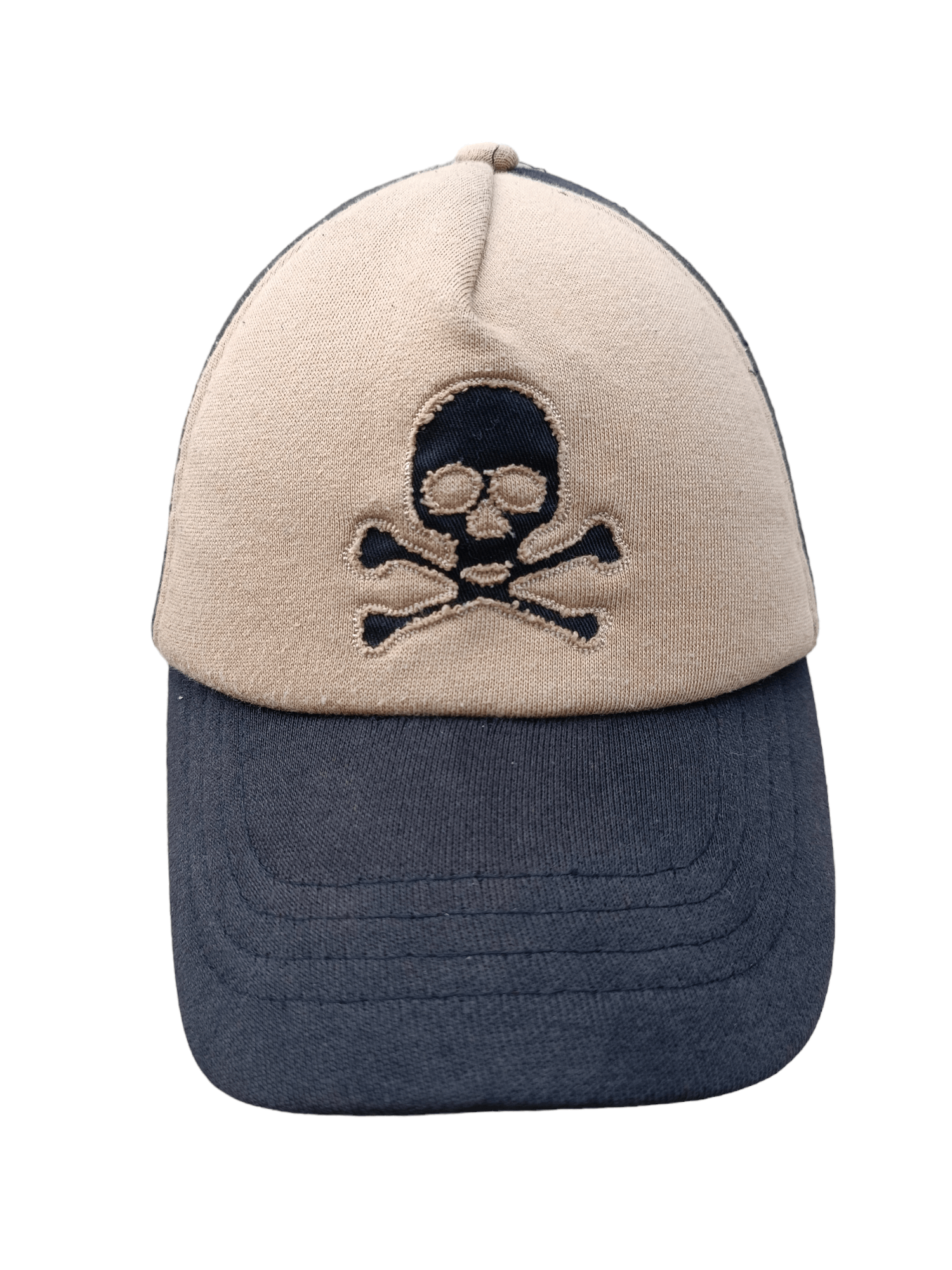 image of Vintage Skull Pattern Snap Back Cap Hat Japanese Style, Men's