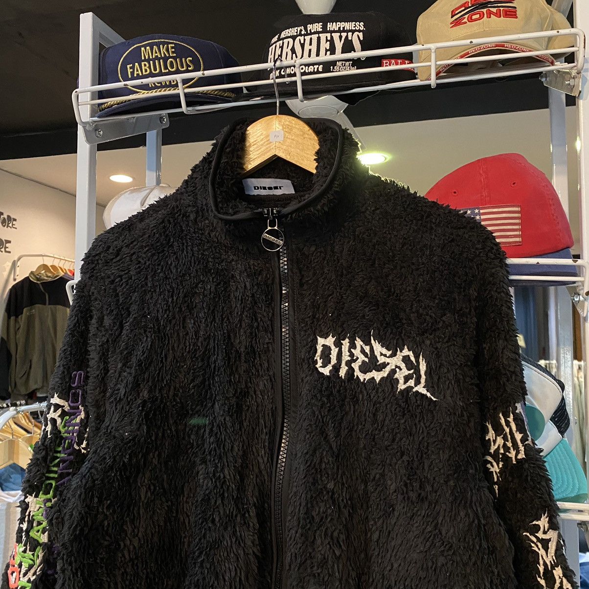 Diesel ‼️🔥DIESEL “Jake Moon Landings”FLEECE JACKET 🔥‼️ Size US L / EU 52-54 / 3 - 3 Thumbnail