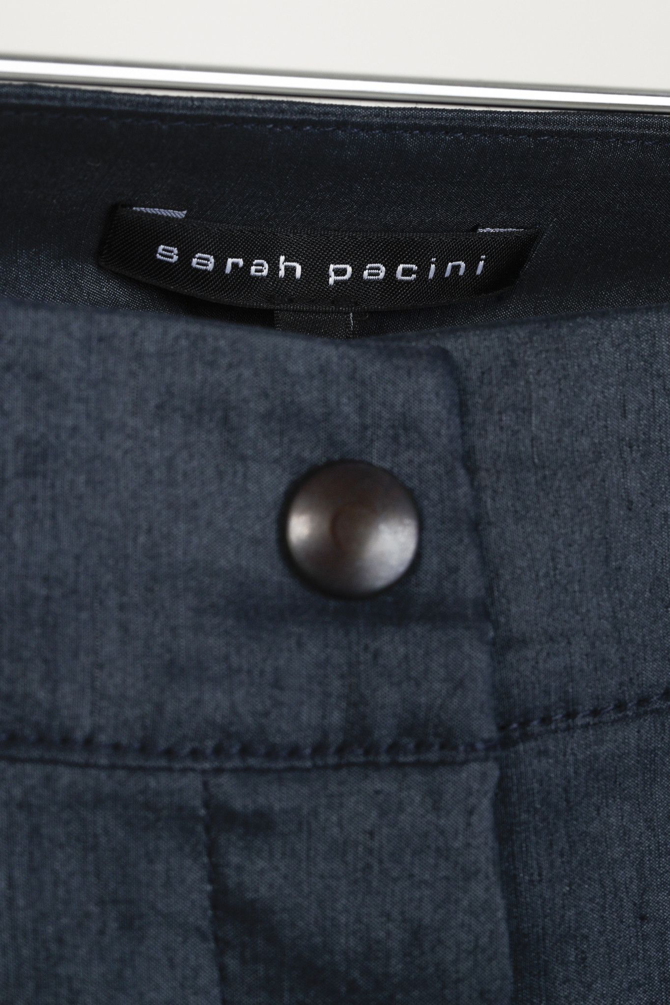 Sarah Pacini Sarah Pacini Navy Linen Tech Pant Size 29" - 4 Thumbnail