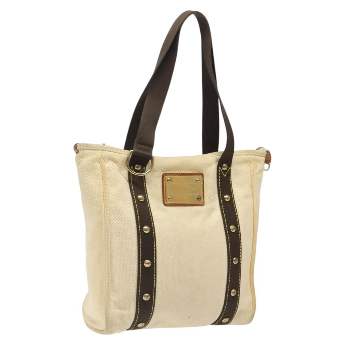 LOUIS VUITTON Cabas MM Antigua Tote Bag Brown Beige M40036