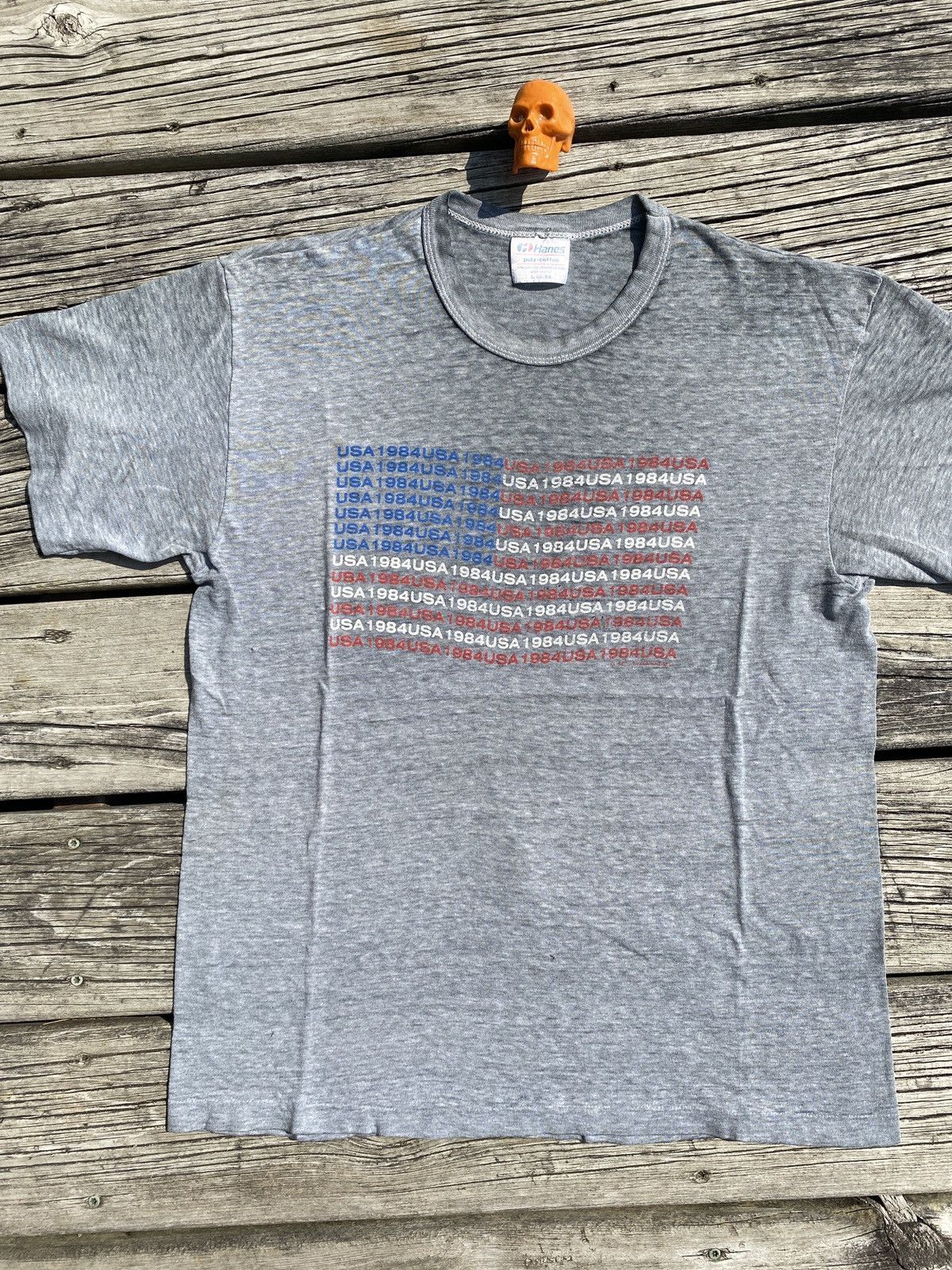 Hanes × Vintage 80s usa olympics flag print shirt sz L Size US L / EU 52-54 / 3 - 1 Thumbnail
