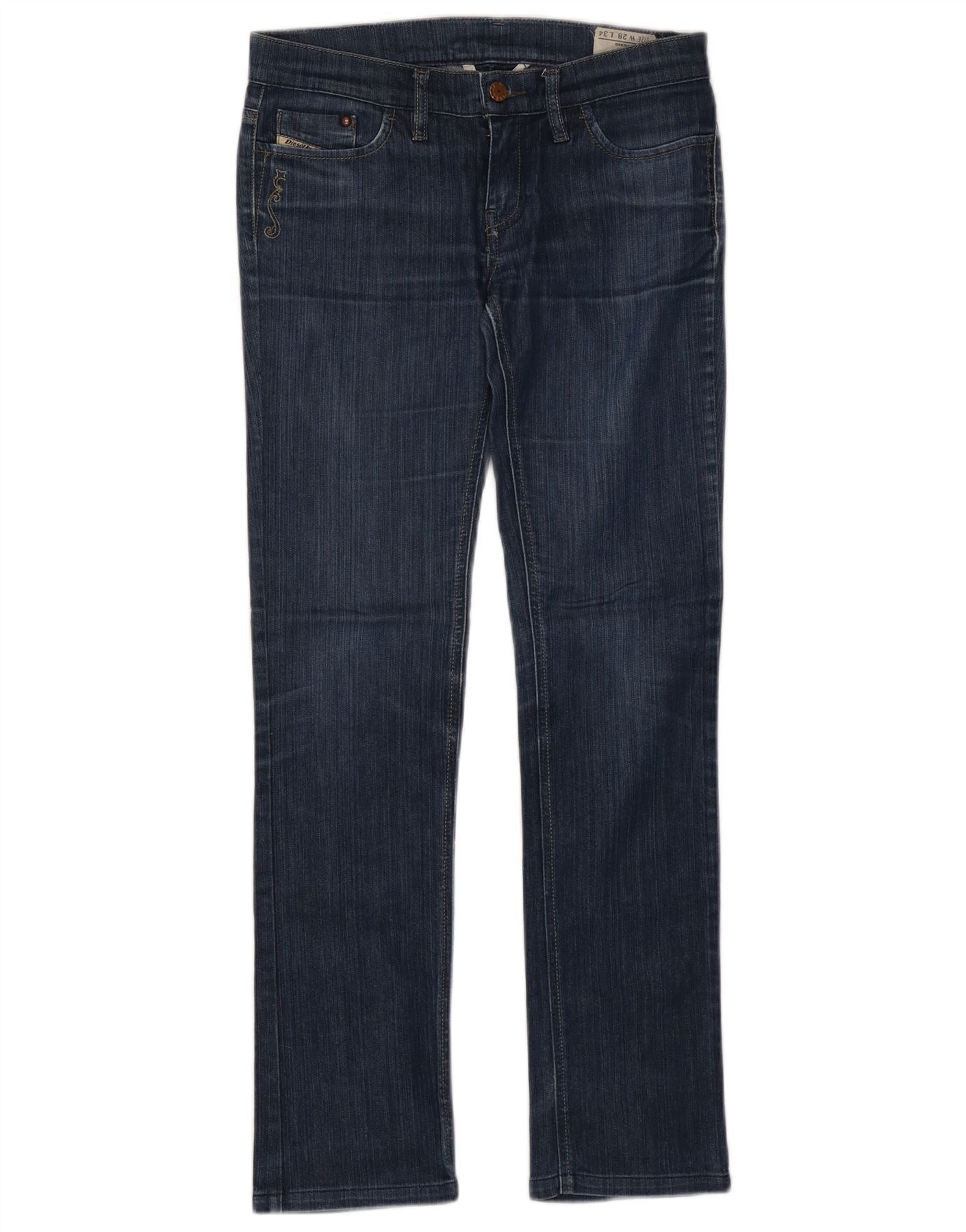 Diesel Womens Liv Slim Jeans W28 L30 Blue Cotton Size 42" / US 20 - 1 Thumbnail