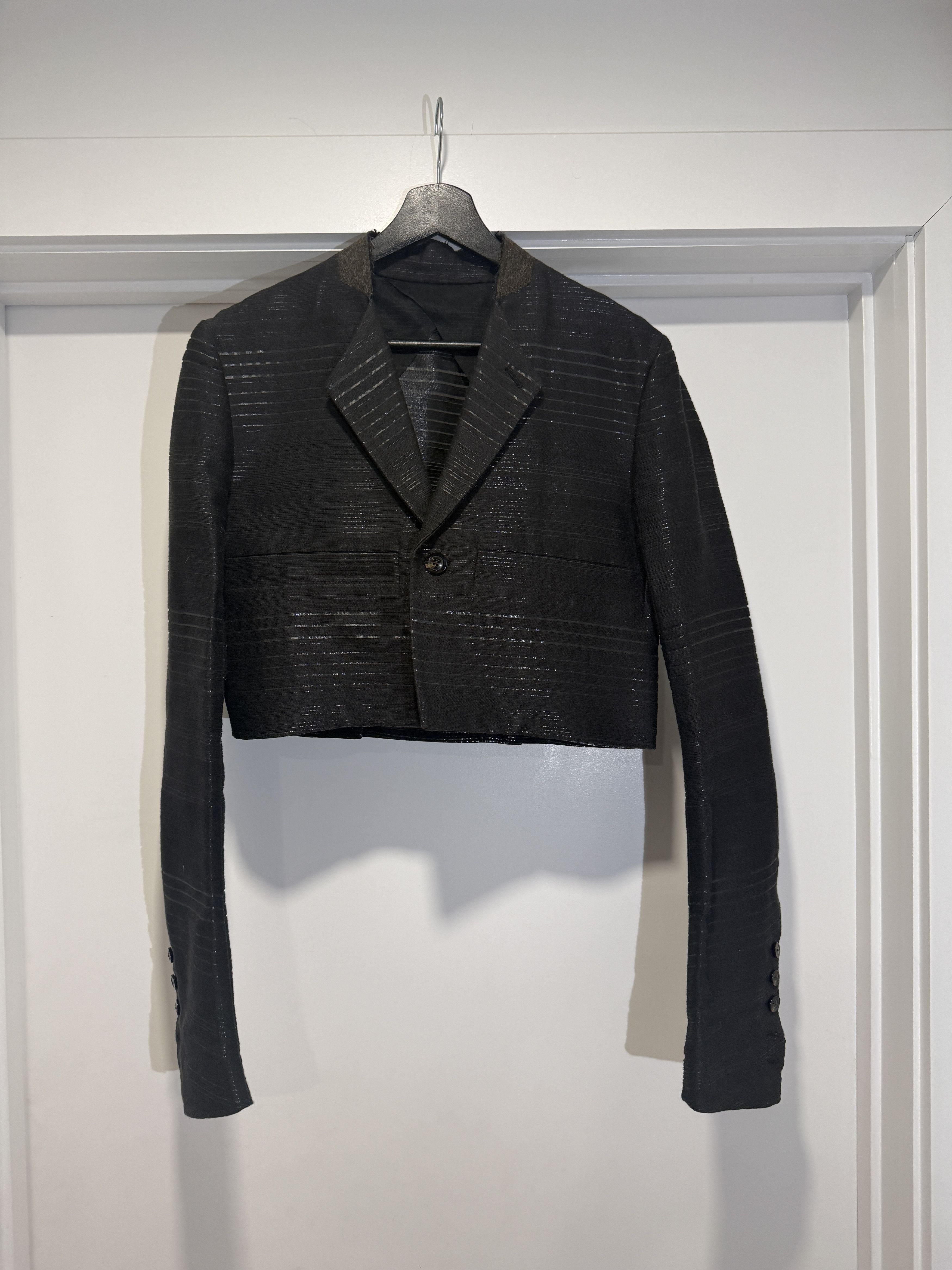 Rick Owens SS18 Dirt Cropped Blazer Size 48R - 1 Thumbnail