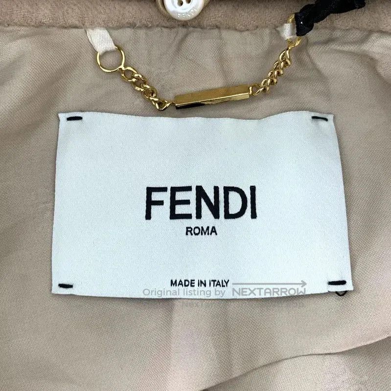Fendi Fendi Wool Peacoat for Women in Brown . Size S / US 4 / IT 40 - 6 Thumbnail