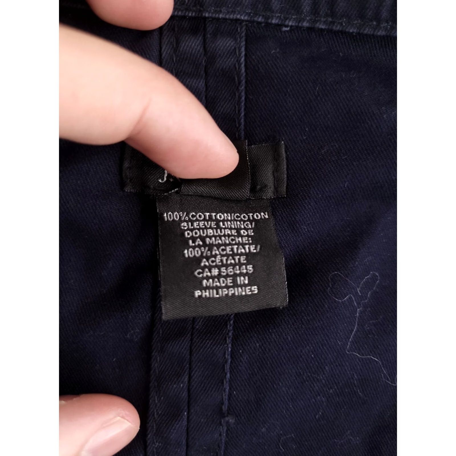 J.Crew J.CREW Canvas Jacket Womens 10 Navy Blue Long Overcoat Military Field Zip Button Jacket Coat Women Blue Size L / US 10 / IT 46 - 7 Thumbnail