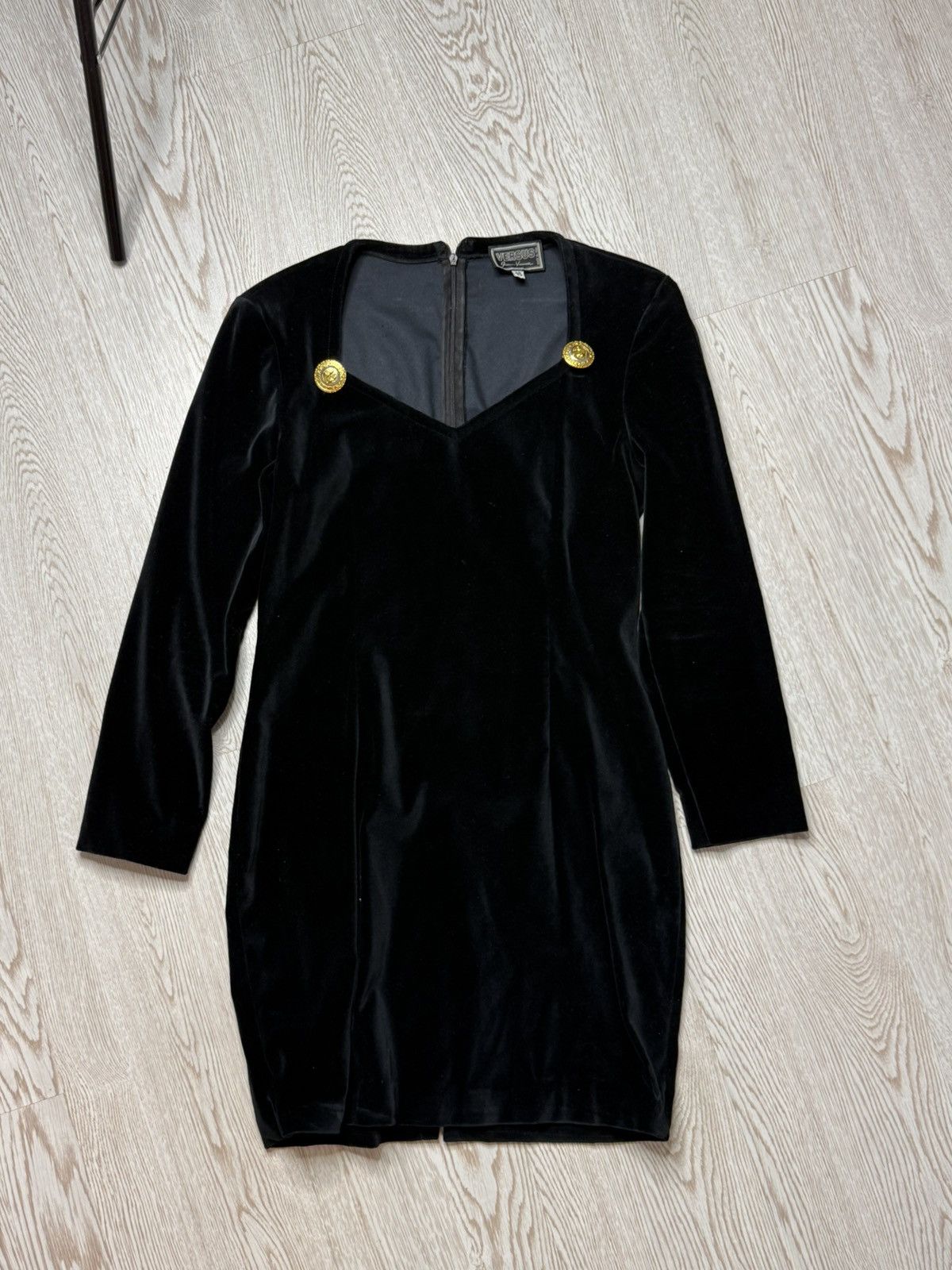 Versus Versace 90s Versus Gianni Versace Velvet Dress size 28/42 Size M / US 6-8 / IT 42-44 - 10 Thumbnail