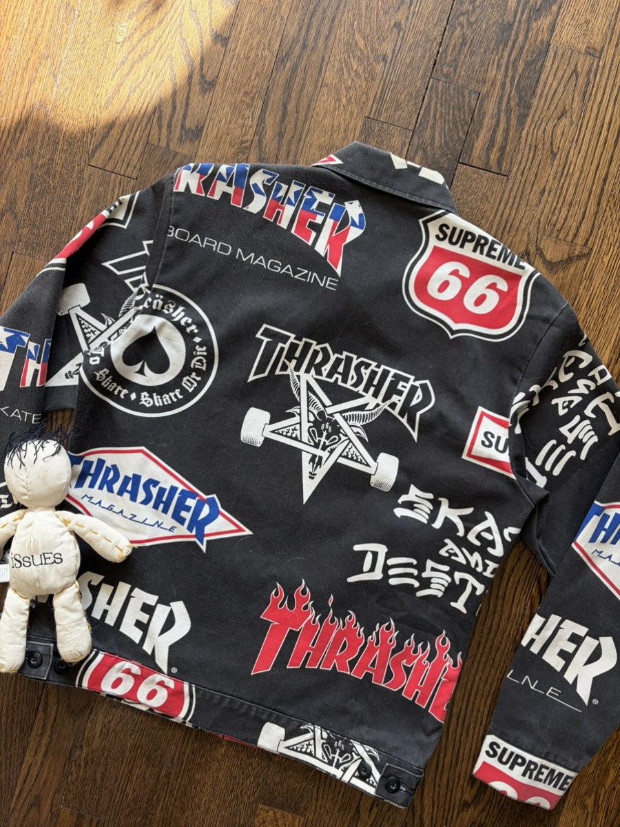 Supreme × Thrasher Supreme x thrasher all over print work jacket Size US S / EU 44-46 / 1 - 9 Thumbnail