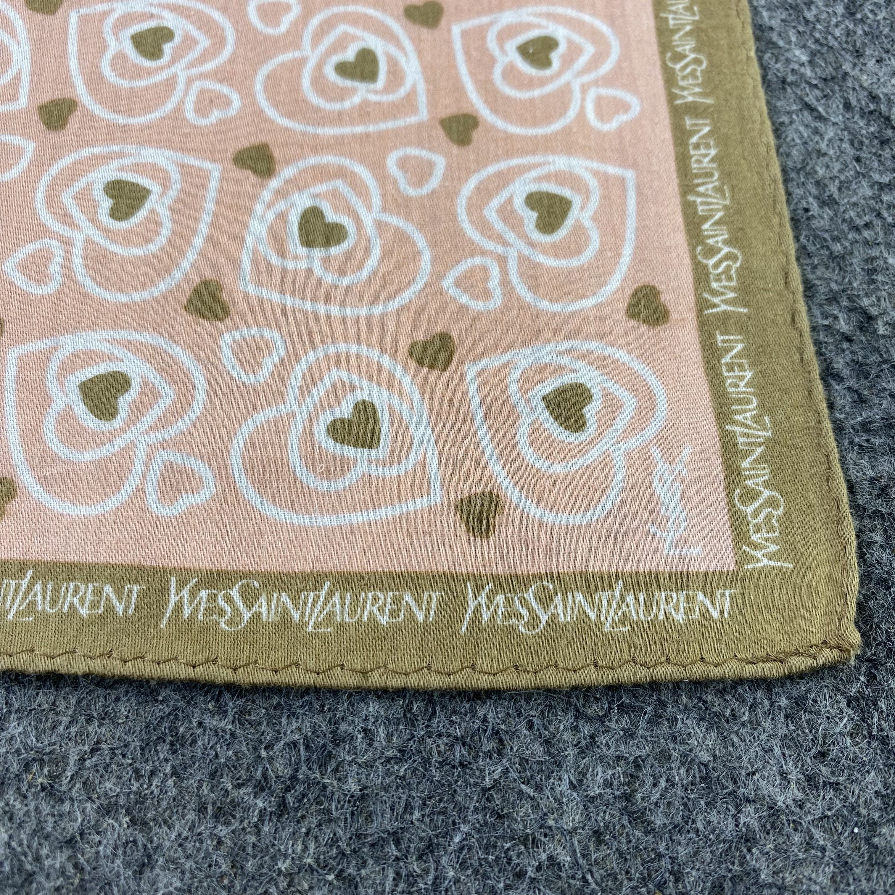 Yves Saint Laurent YSL Handkerchief Neckerchief Bandana-B1902 Size ONE SIZE - 7 Thumbnail