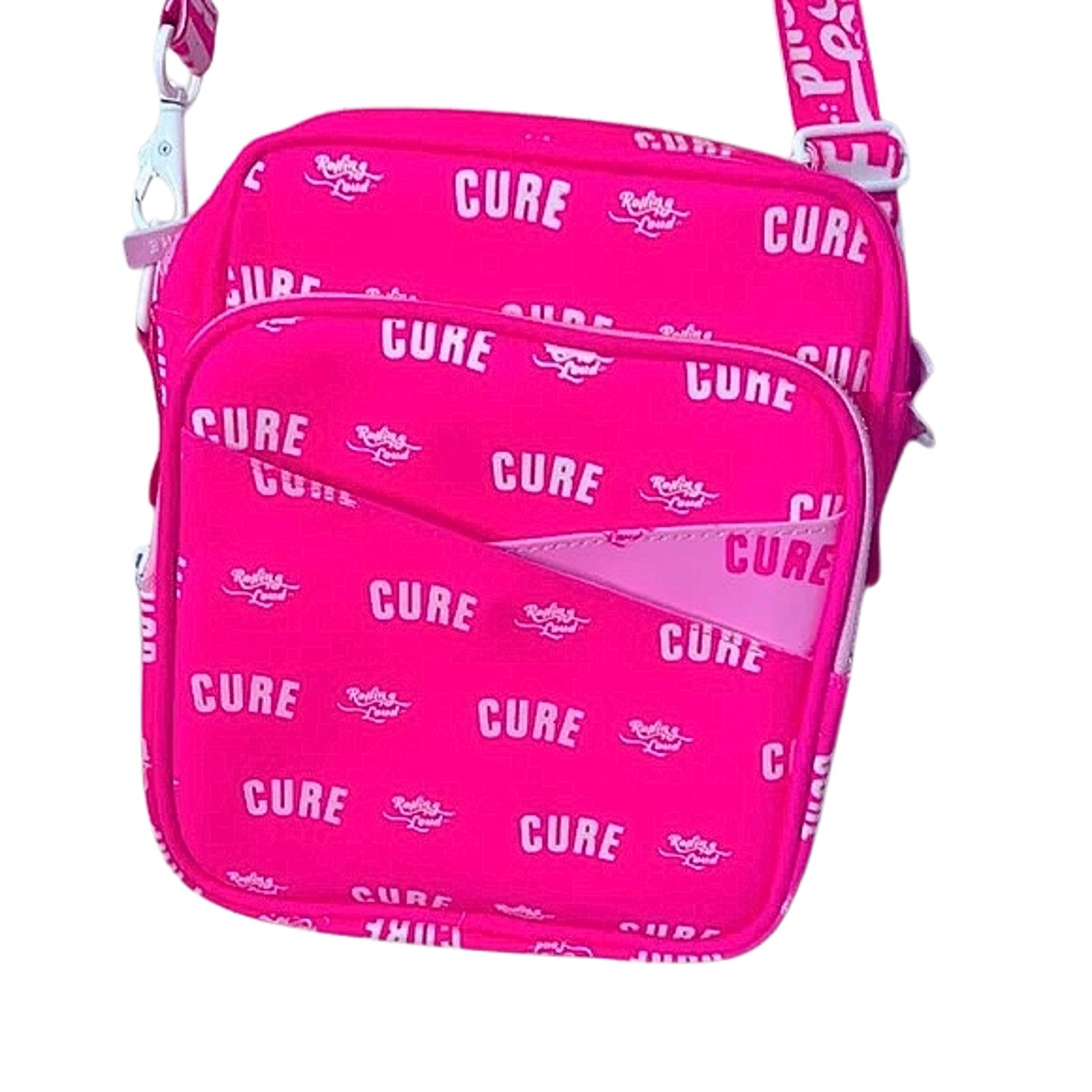 Other CURE x Rolling Loud Hot Pink 3M Reflective Messenger Bag NIB Size ONE SIZE - 5 Thumbnail