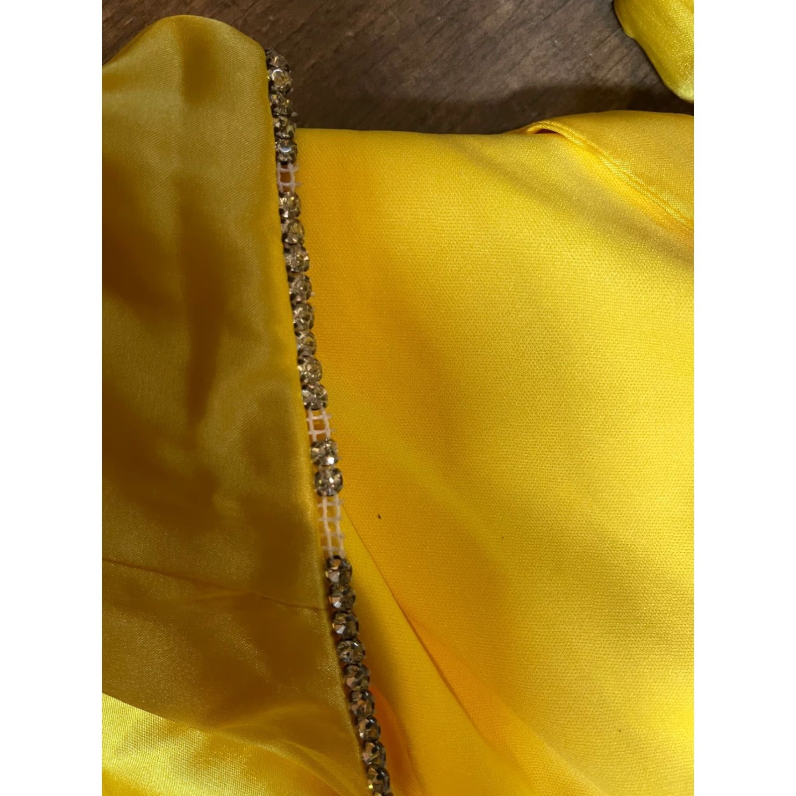 Vintage Nightway Dress Womens Size 6 Sunburst Yellow Beaded Long Ball Gown Nightway Dress Women's Ball Gown Beaded Yellow 6 Women's Nightway Size M / US 6-8 / IT 42-44 - 6 Thumbnail