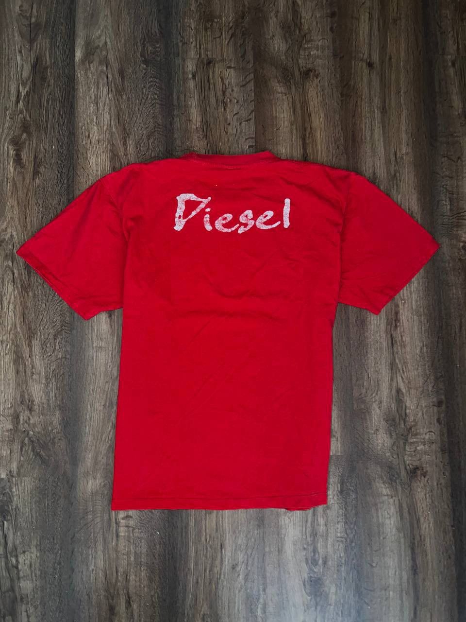 Diesel × Vintage Diesel Big Logo Print Brown Hype T-Shirt Y2K Vintage Size US XL / EU 56 / 4 - 2 Thumbnail