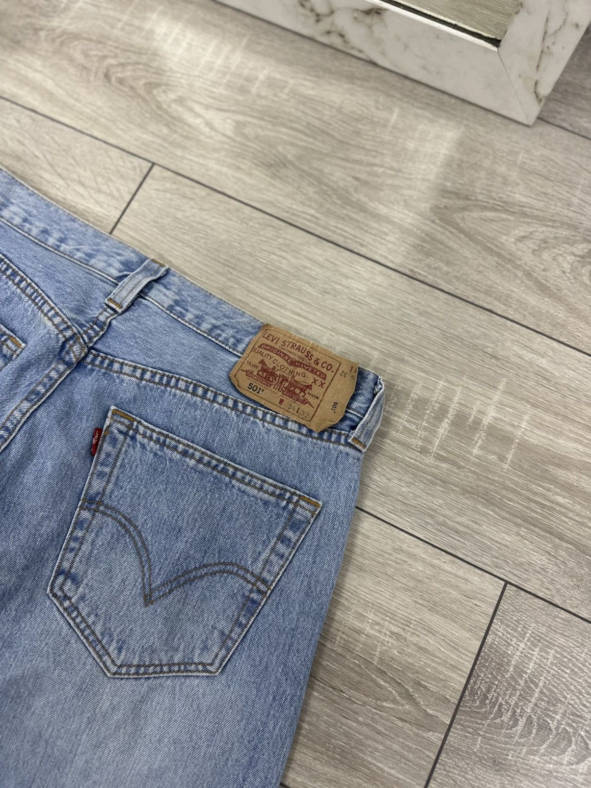 Levi's Levis 501 Baggy Wide Jeans 90s Streetwear Style Size US 32 / EU 48 - 5 Thumbnail